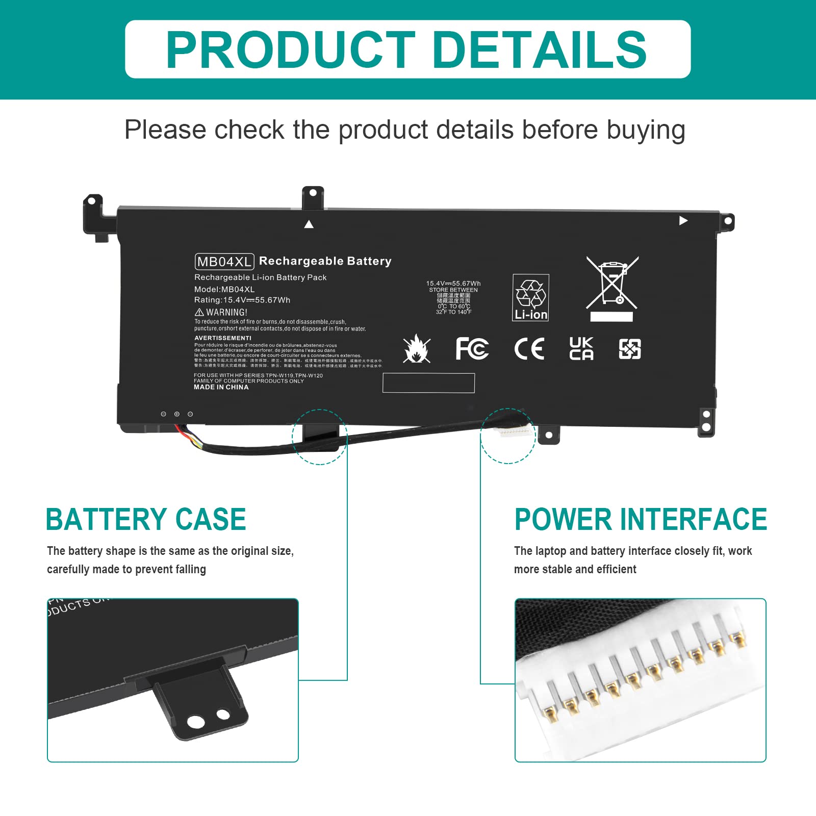 Fancy Buying Mb04Xl Battery For Hp Envy X360 Convertible M6 Aq000 M6 Aq105Dx M6 Aq003Dx M6 Aq103Dx M6 Ar004Dx 15 Aq 15 Aq005Na A