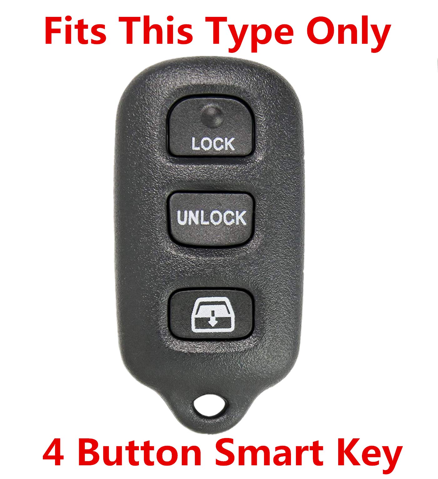 Rpkey Silicone Keyless Entry Remote Control Key Fob Cover Case Protector Replacement Fit For 1999 2009 Toyota 4Runner 2001 2008