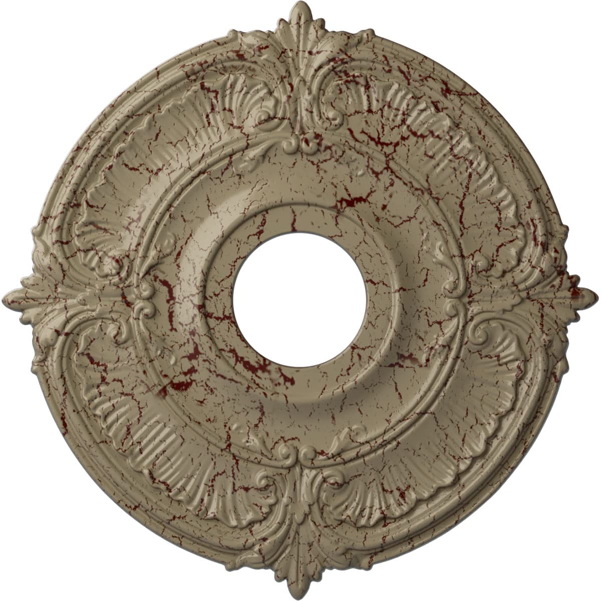 Ekena Millwork Cm18Atgdc Attica Ceiling Medallion, 18''Od X 4''Id X 5/8''P (Fits Canopies Up To 5''), Hand Painted Gobi Desert C