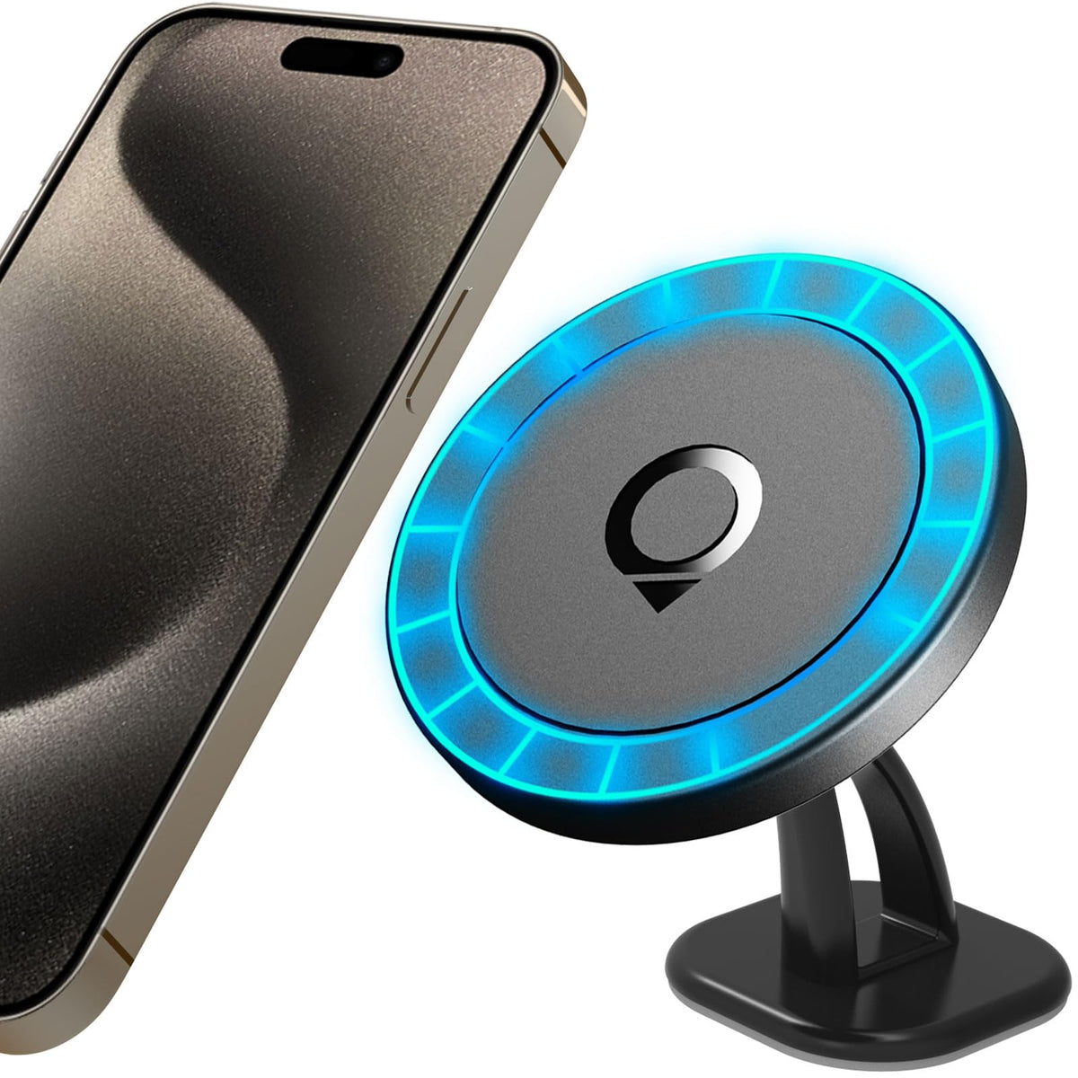 Quarble Compatible With Mag Safe Car Mount Dashboard Magnetic 360� Adjustable Phone Holder Compatible With Iphone 15/14/ 13/12/ Pro/Pro Max No Metal Plate Needed 2023 All New