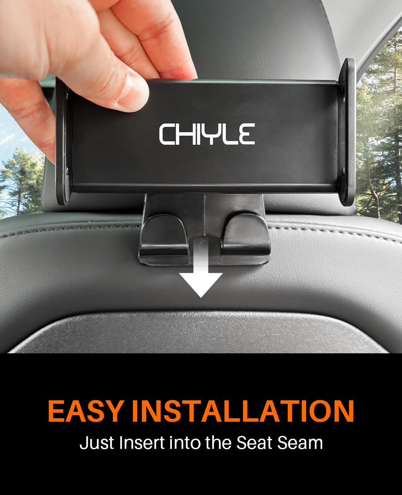 Chiyle Tesla Model Y Model 3 Model S Model X Lr/Plaid Tablet Mount, Headrest Tablet Holder Headrest Stand Cradle Accessories ,36