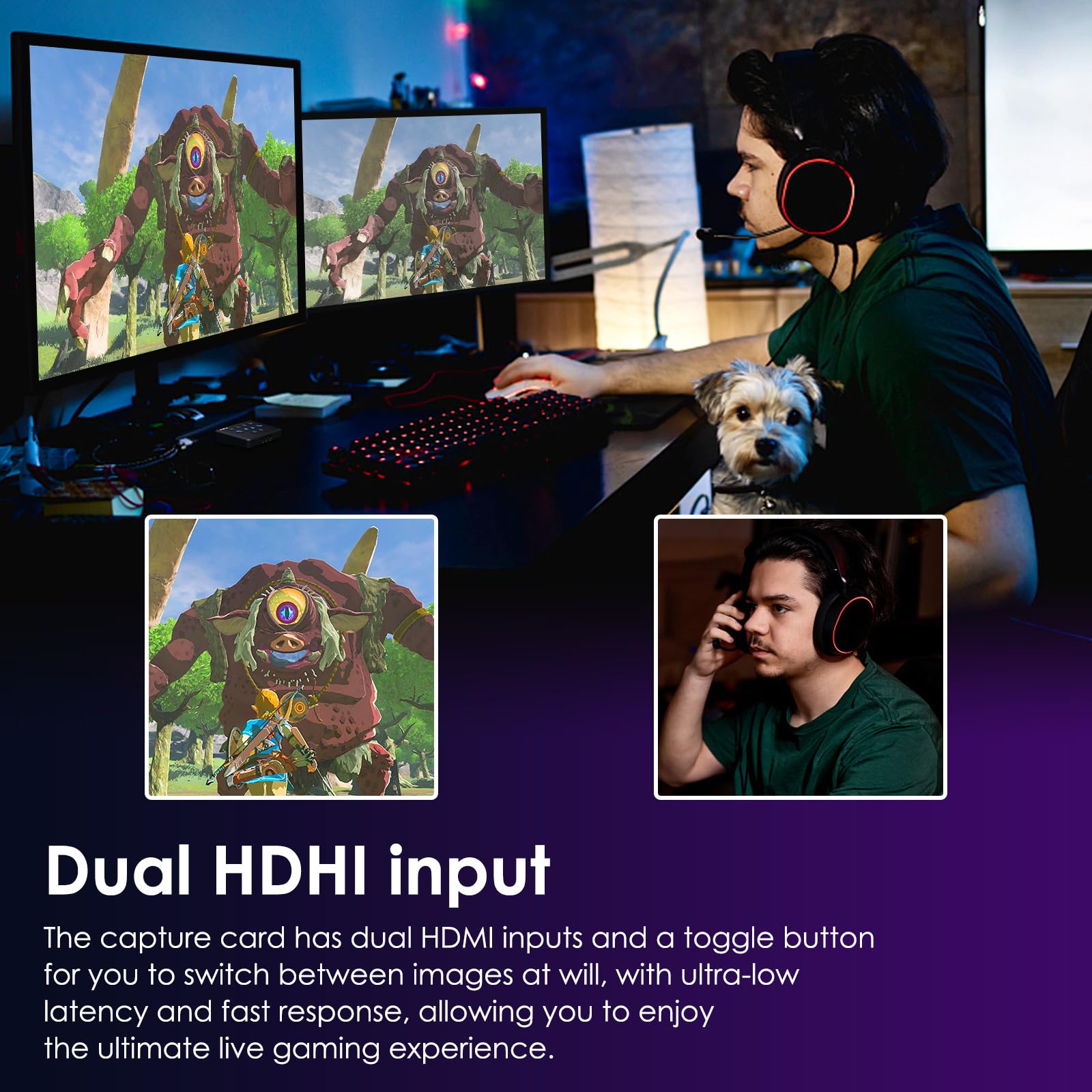 Video Capture Card Usb C, Hdmi Live Stream Switcher, 4K Hdmi To Usb 3.0 Video Capture For Streaming,Podcasting,Compatible With P