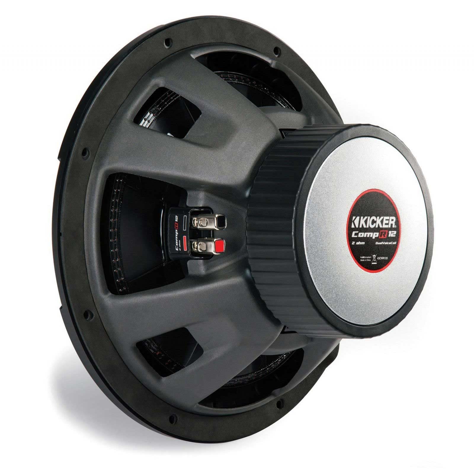 Kicker Compr12 12 Inch (30Cm) Subwoofer, Dvc, 2 Ohm, 500W