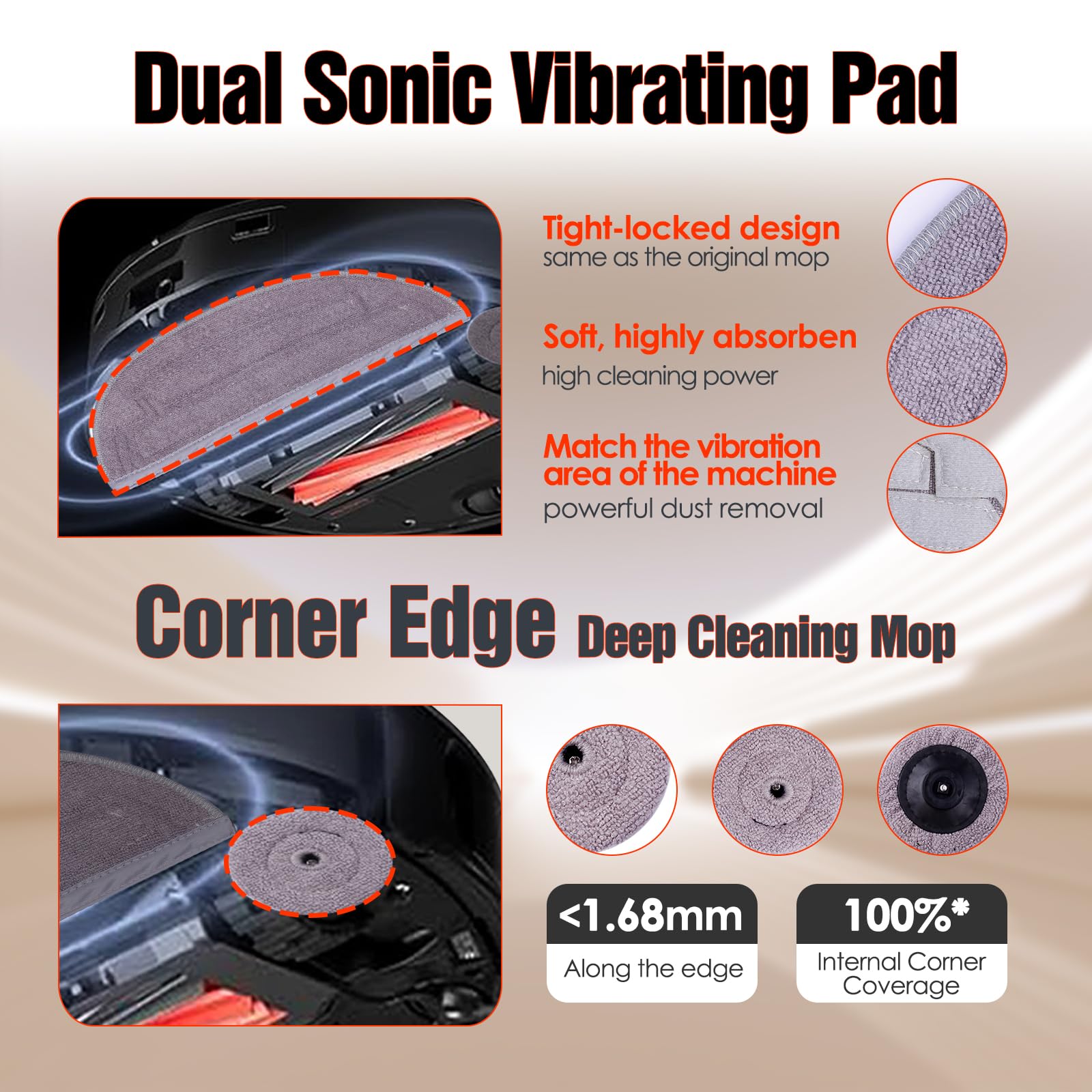 33 Pcs S8 Maxv Ultra Accessories Kit For Roborock S8 Max/Maxv Ultra Robot Vacuum,6 Scent Tablets,1 Cleaning Brush,1 Set Main Bru