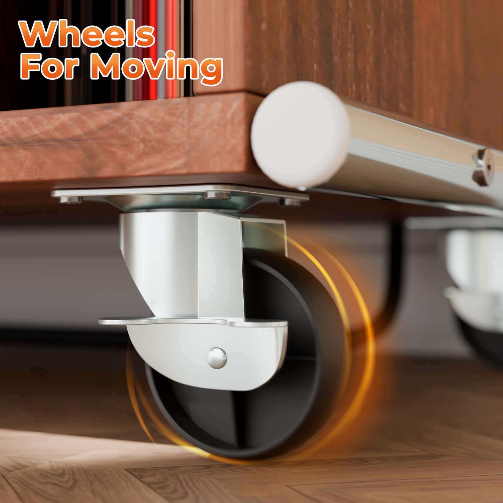 Large Record Player Stand With Sliding Door And Wheels,200 Vinyl Record Storage Cabinet, Record Player Table With Power Outlet &