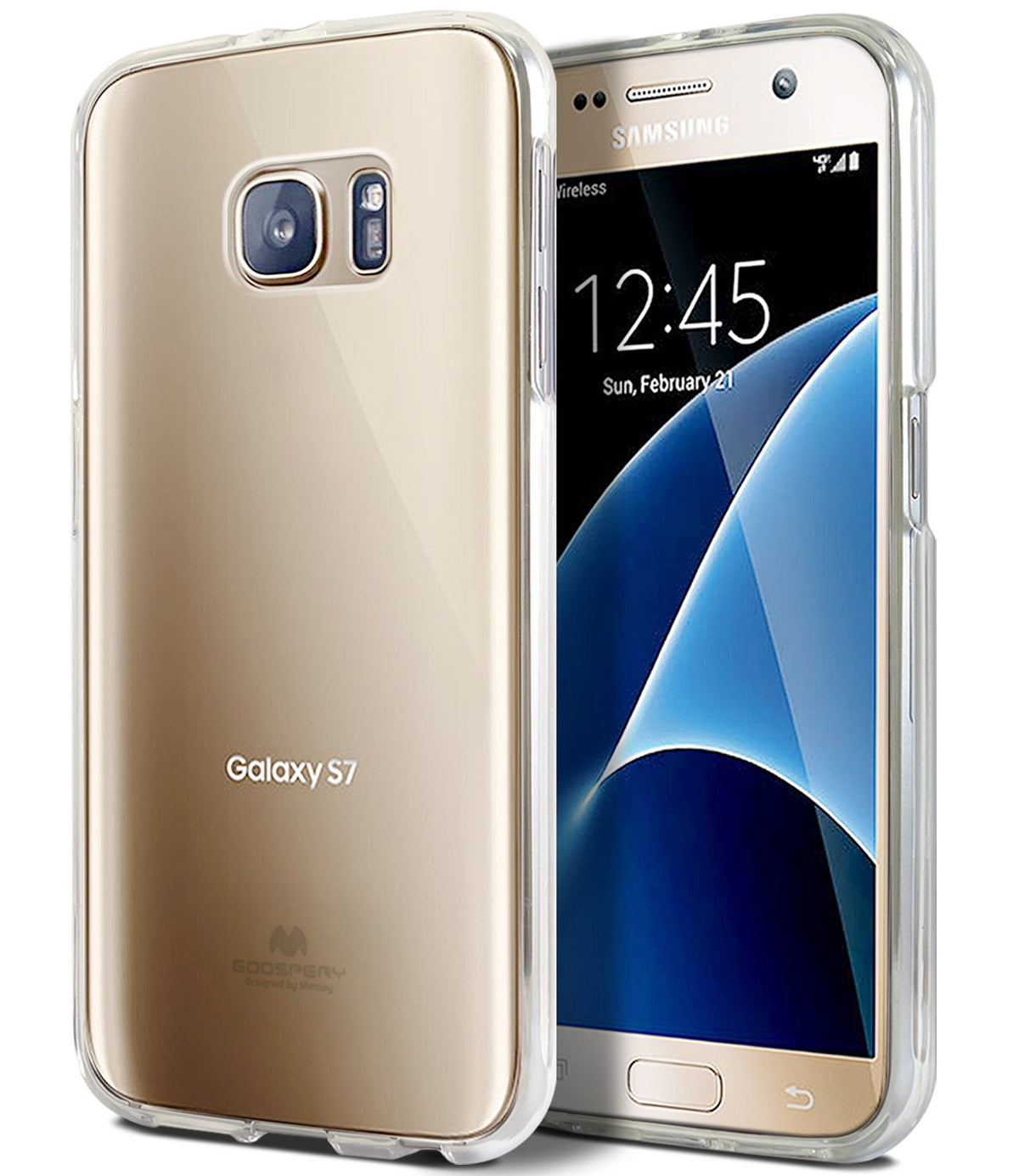 Goospery Clear Jelly For Samsung Galaxy S7 Case (2016) Slim Thin Rubber Tpu Case (Clear)