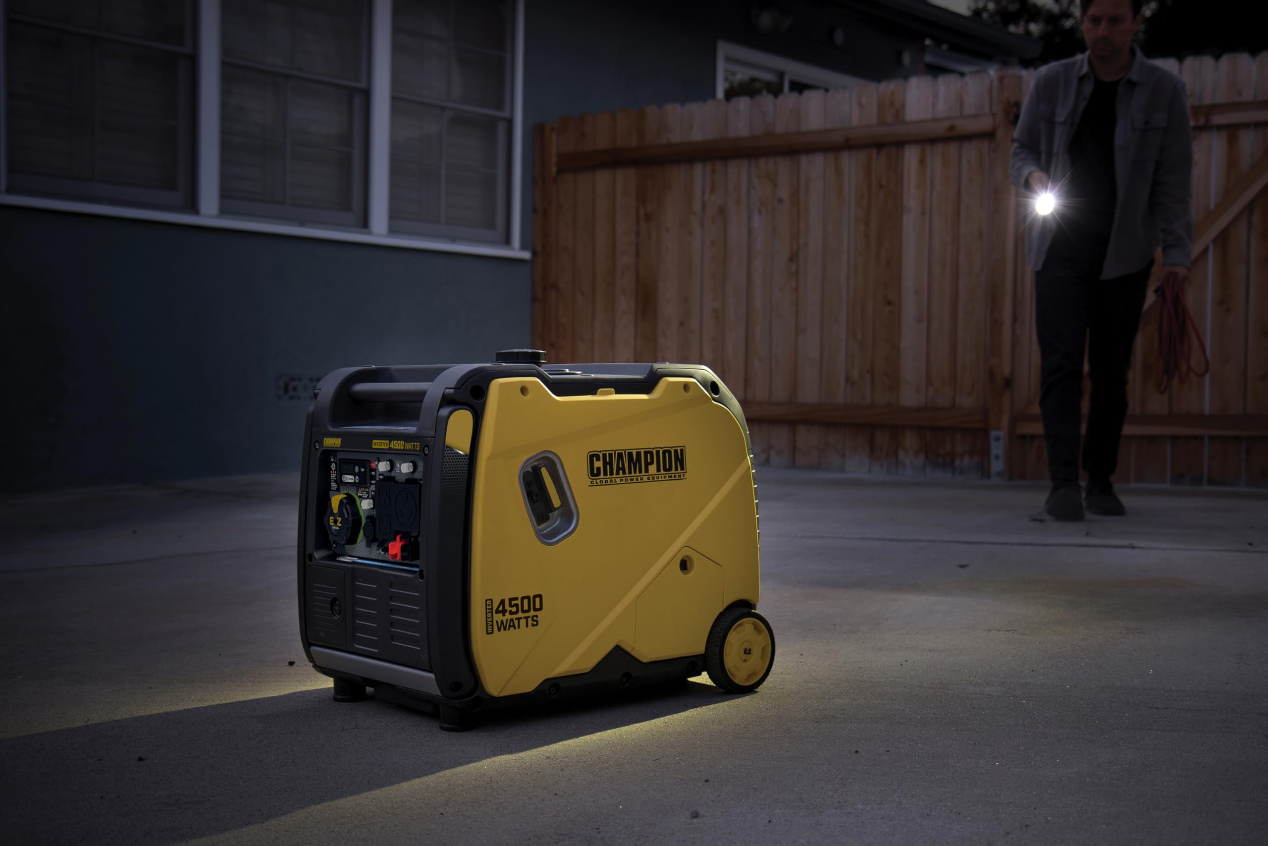 Champion Power Equipment 4500 Watt Rv Ready Portable Inverter Generator With Quiet Technology And Co Shield