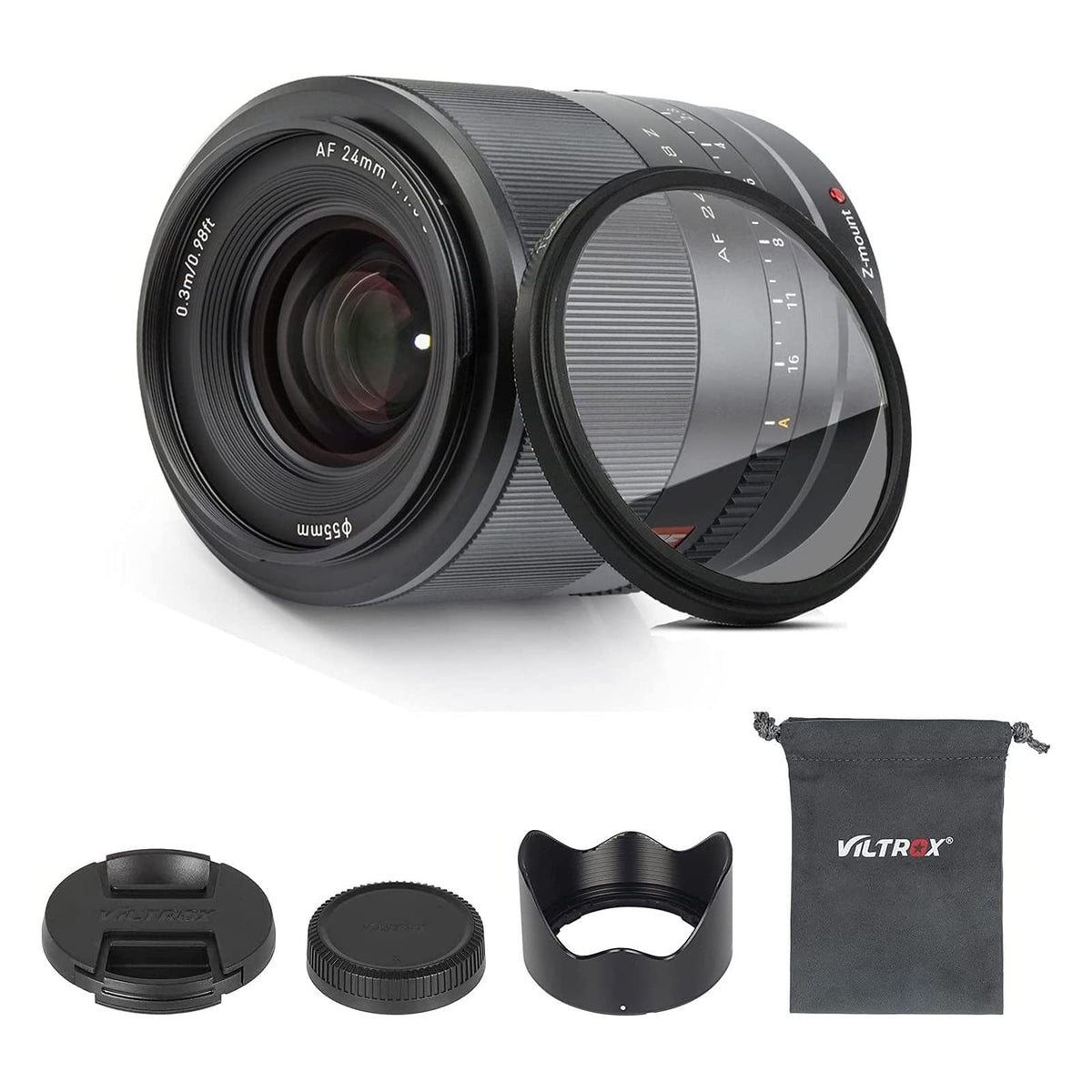 Viltrox 24Mm F/1.8 F1.8 Autofocus Full Frame Wide Angle Prime Lens For Nikon Z Mount Mirrorless Cameras Z5 Z50 Z6 Z6 Ii Z7 Z7 Ii