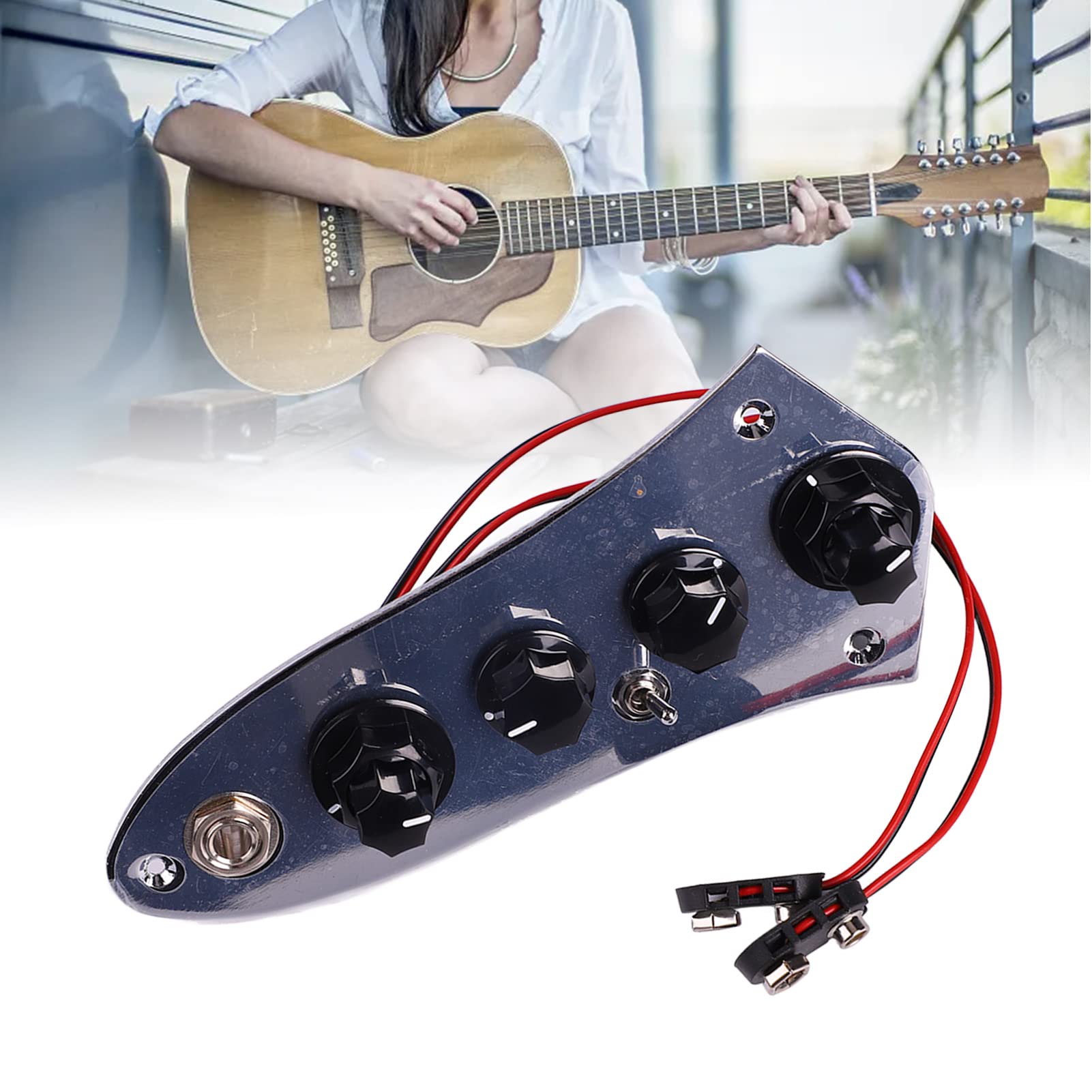 Fully Loaded Control Plate Pre Wired Control Plate With Wiring Harness For Jazz Bass Passive Active Switching Instrument Accesso