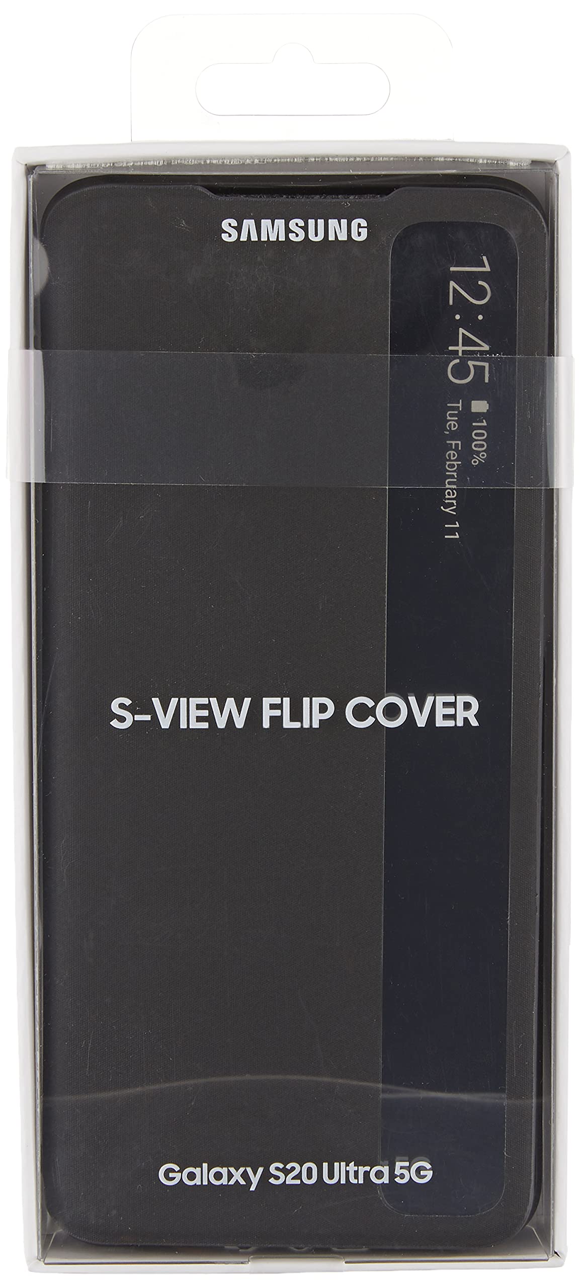 Samsung Galaxy S20 Ultra Case, S View Flip Cover   Black (Us Version With Warranty), Model:Ef Zg988Cbegus