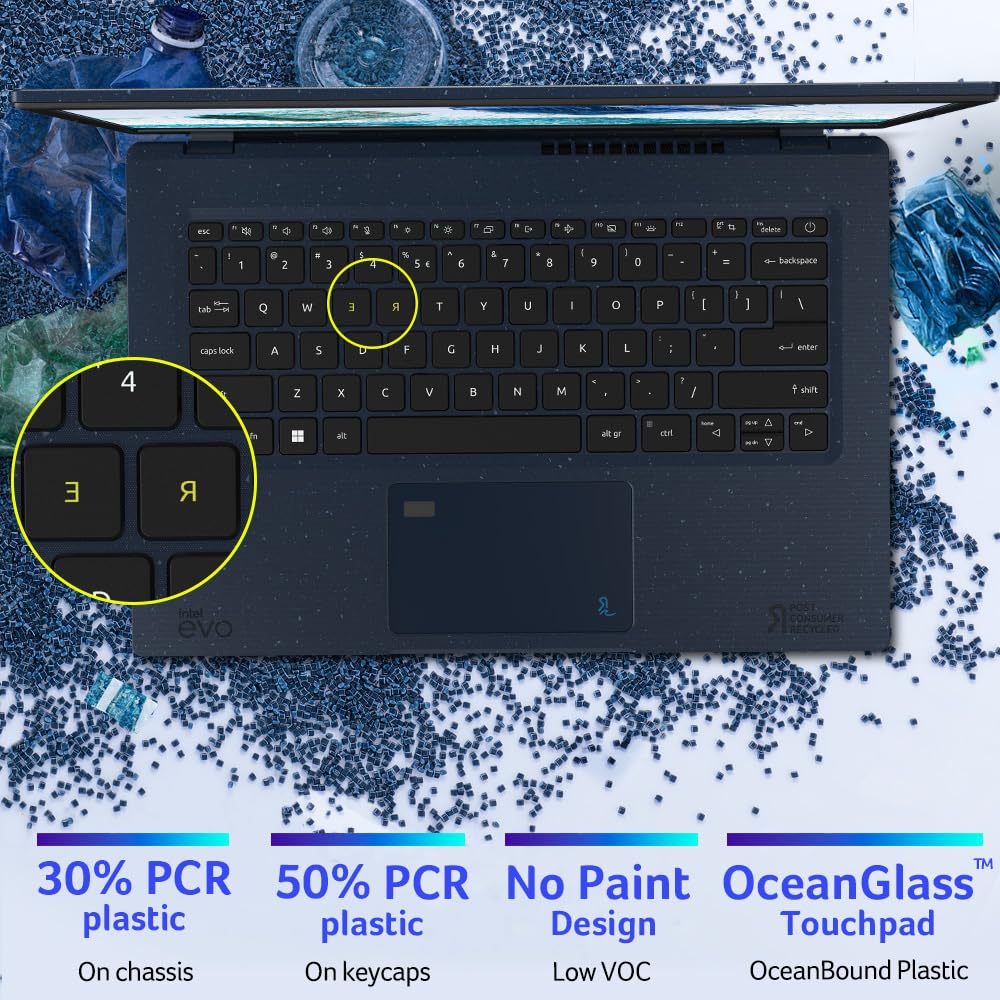 Acer Aspire Vero Av14 52P 55N4 Intel Evo Green Pc | 14'' Fhd Ips 100% Srgb Display | Intel Core I5 1335U | Intel Iris Xe Graphic