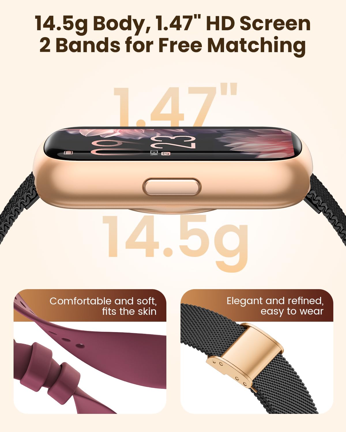 Fitness Tracker  Smart Watches For Women Men With 24/7 Heart Rate Monitor Blood Oxygen Sleep Tracker, Waterproof Fitness Watch,