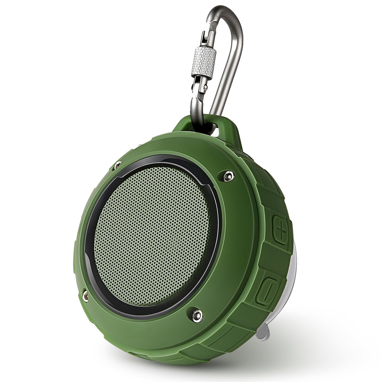 Kunodi Outdoor Waterproof Bluetooth Speaker, Wireless Portable Mini Travel Speaker With Subwoofer, Enhanced Bass, Built In Mic For Sports, Pool, Beach, Hiking, Camping (Green)