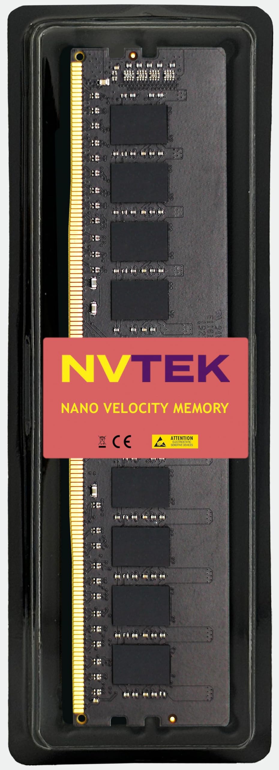 Nvtek 16Gb (1X16Gb) Ddr4 2933Mhz Pc4 23400 Udimm 2Rx8 1.2V Cl21 288 Pin Non Ecc Unbuffered Desktop Pc Computer Memory