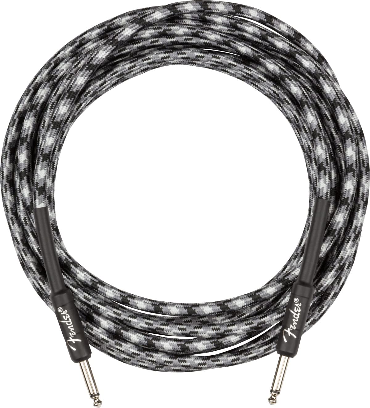 Fender 18.6 Foot Professional Tweed Instrument Cable, Straight Straight, Winter Camo   1 Pack