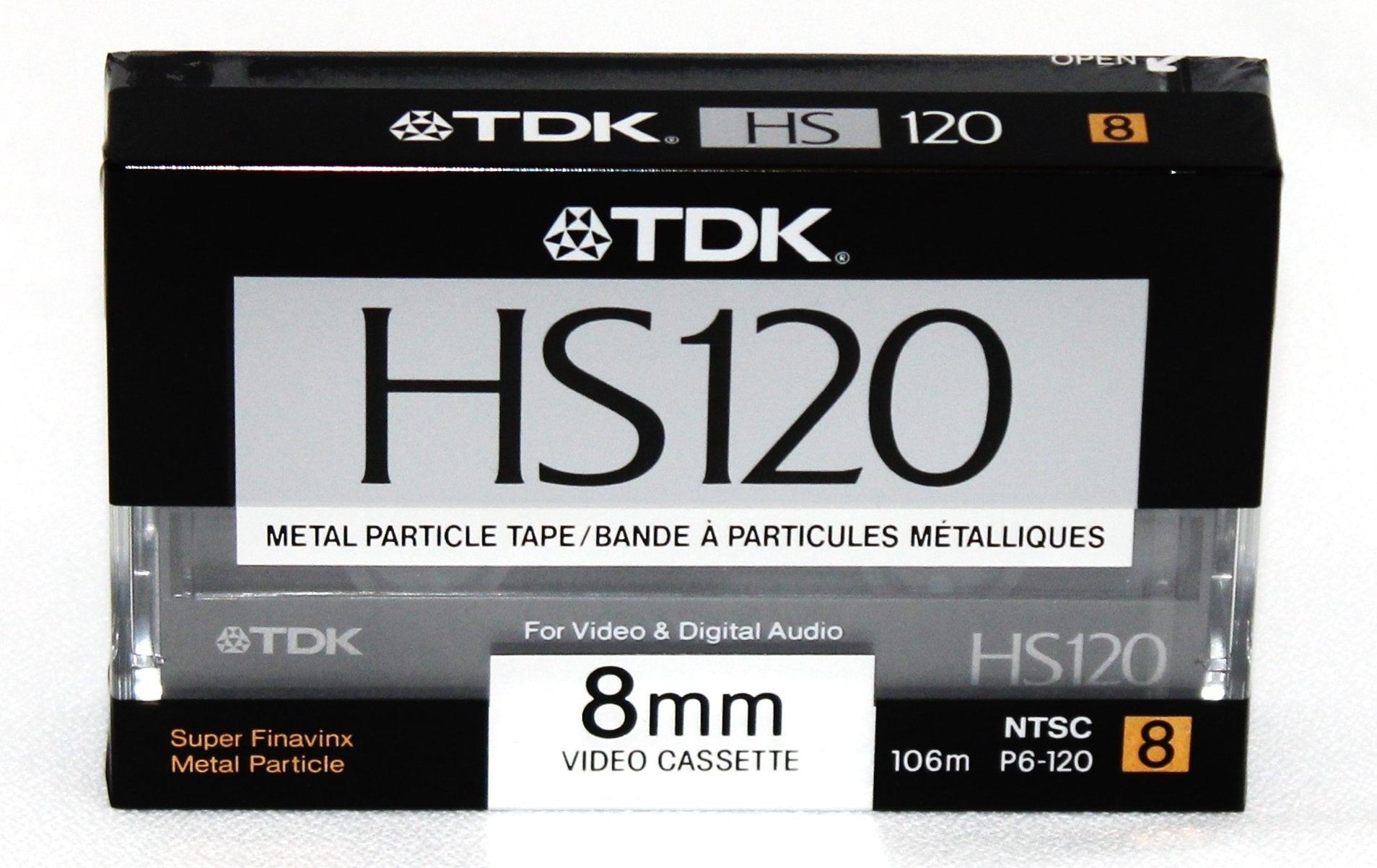 8Mm Metal Particle Cassette Tape Tdk Hs120 120 Minute Blank Camcorder 4 Pack Hi8 And Digital 8 Compatible