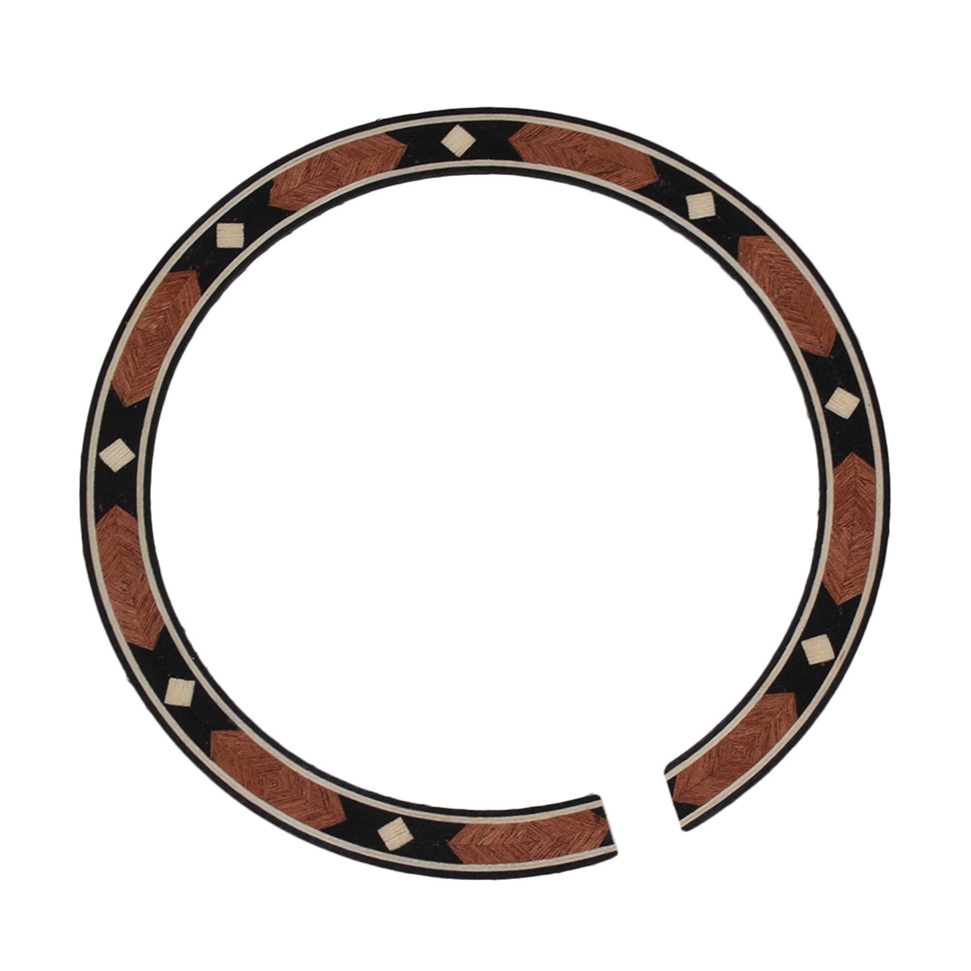 BQLZR Acoustic Guitar Soundhole Rosewood Rosette,Round Sound Hole Decoration add Some Bling To the Face,Inner Diameter 3.70inch,