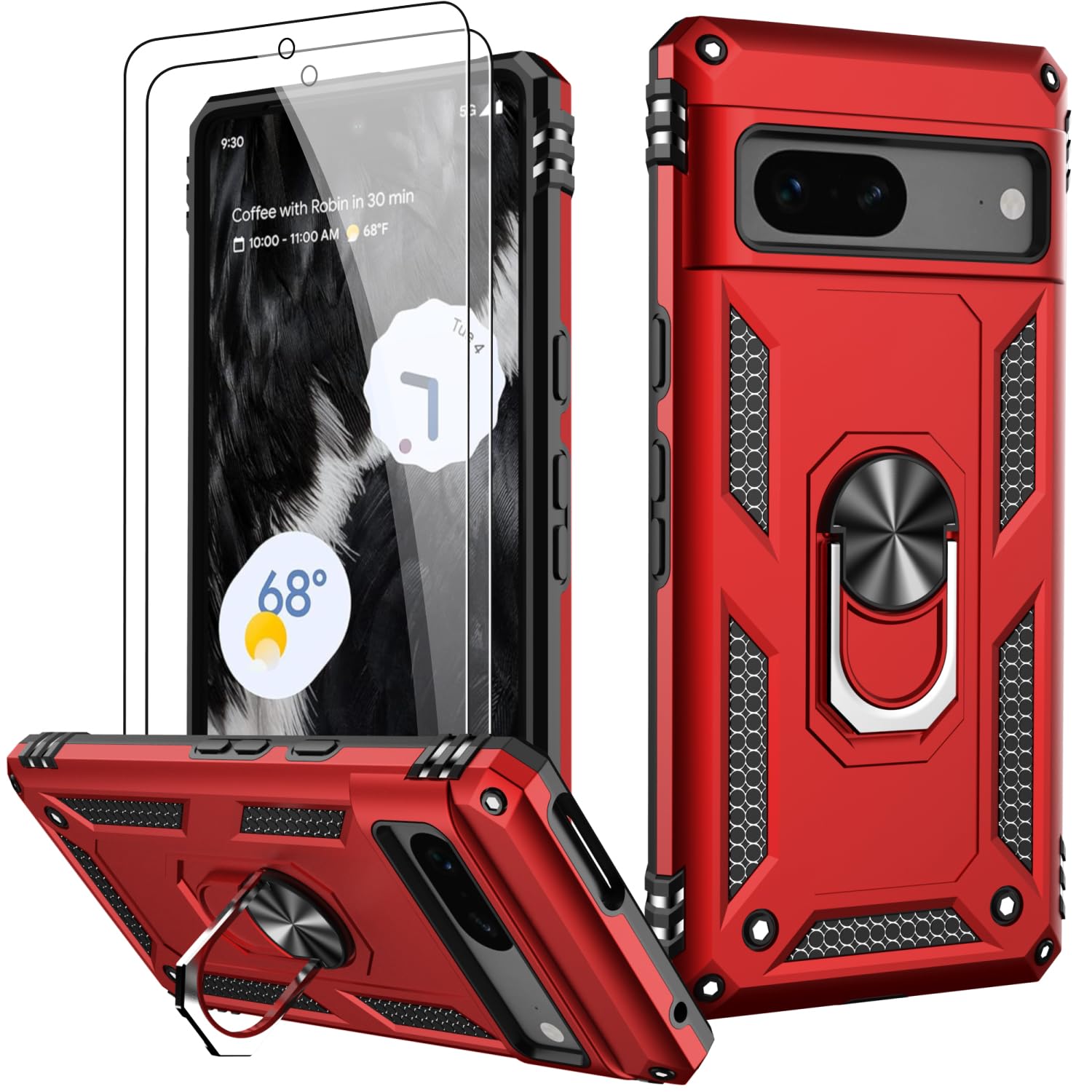 Lumarke For Google Pixel 7 Case With Screen Protector,Pass 16Ft. Drop Tested Military Grade Protective Phone Cover With Magnetic