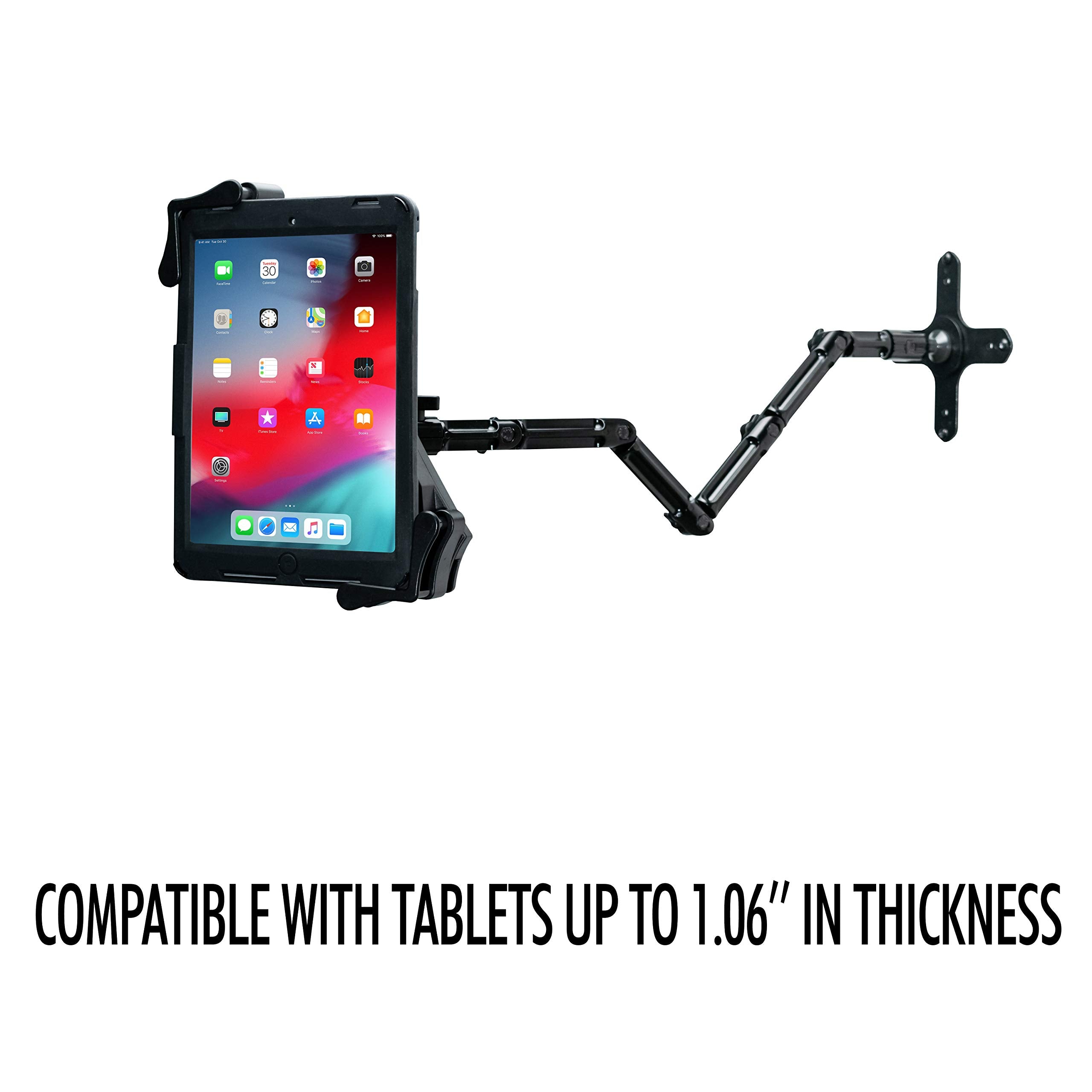 Custom Suction Mount - Cta Custom Angle-Adjustable Flex Suction Mount That Sticks To Flat Surfaces For Ipad 10Th Gen 10.9 - Ipad