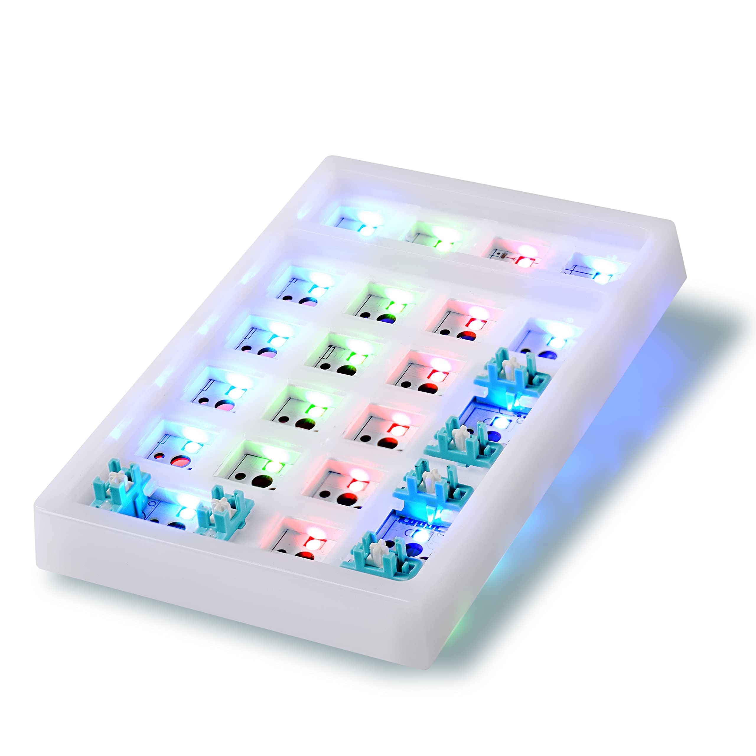 Boyi Td21 Hot Swappable Numpad,21 Keys Mini Numpad Portable Keypad Bluetooth 5.0/2.4Ghz/Wired Number Pad Keyboard Pbt Keycaps Rg