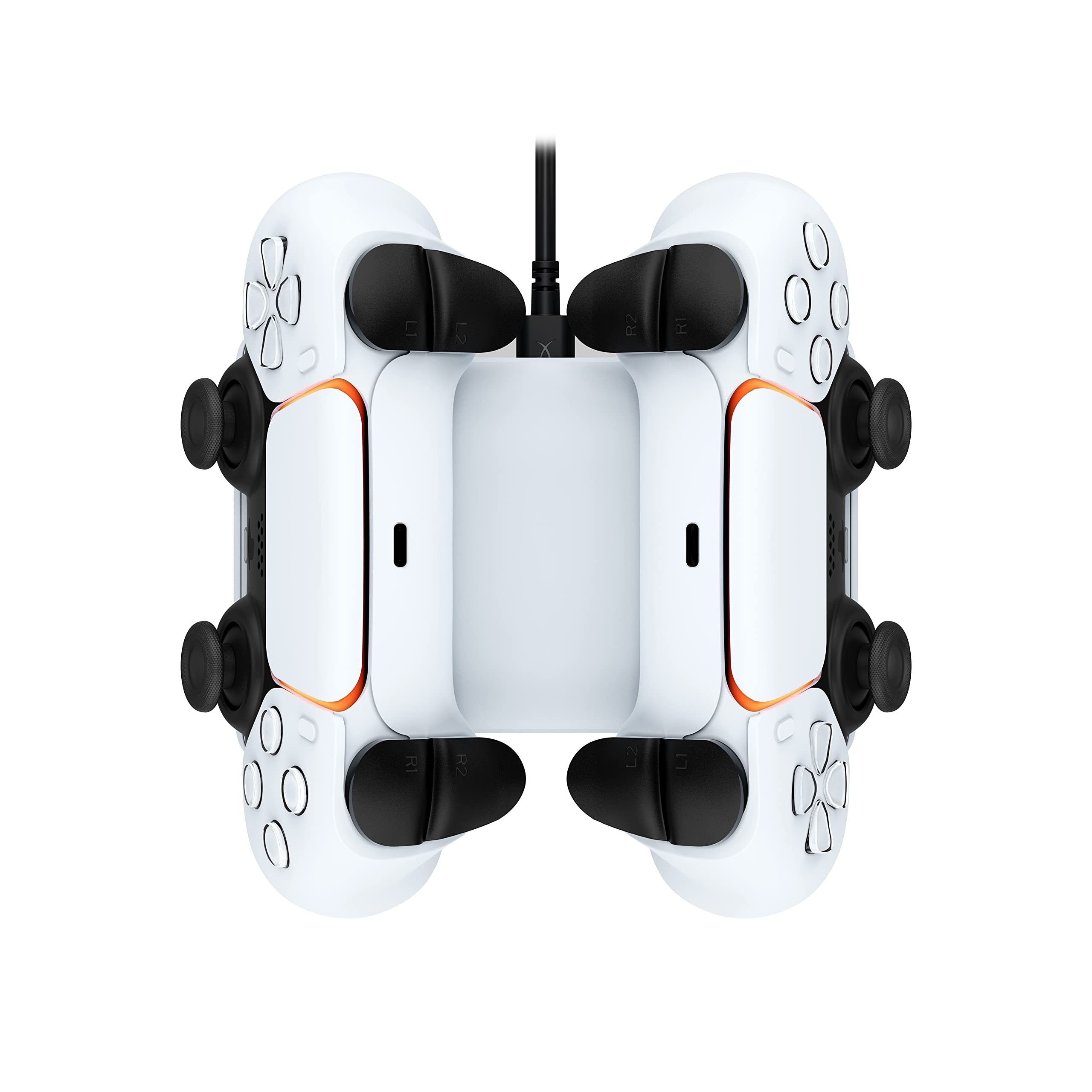 Hyperx Chargeplay Duo   Charging Station For Playstation 5 Dualsense Wireless Controllers Weighted Base And Secure Docking Compa