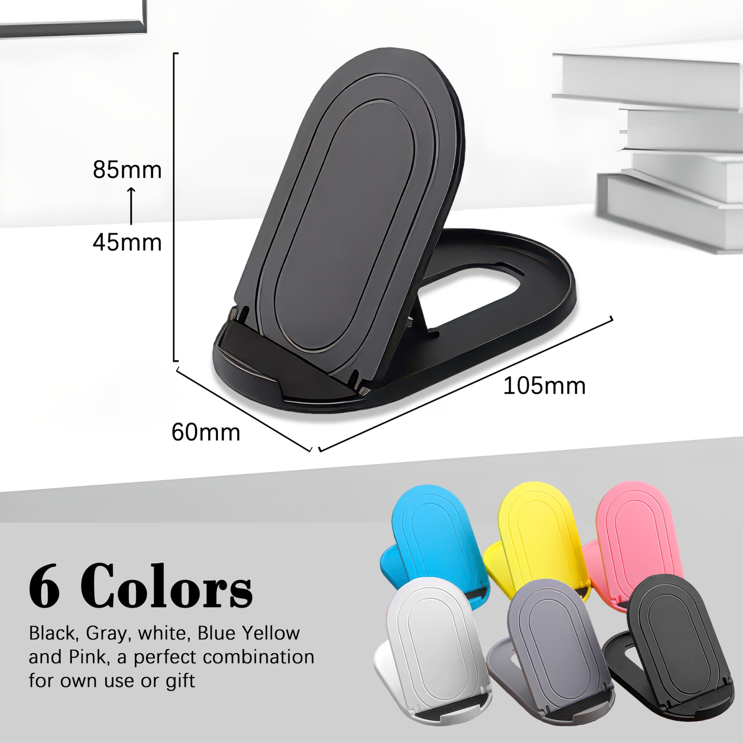 Hzzadzxw Portable Cell Phone Stand Holder For Desk, Foldable Pocket-Sized Mount, Adjustable Multi Angle Stand For Iphone 16 15 1