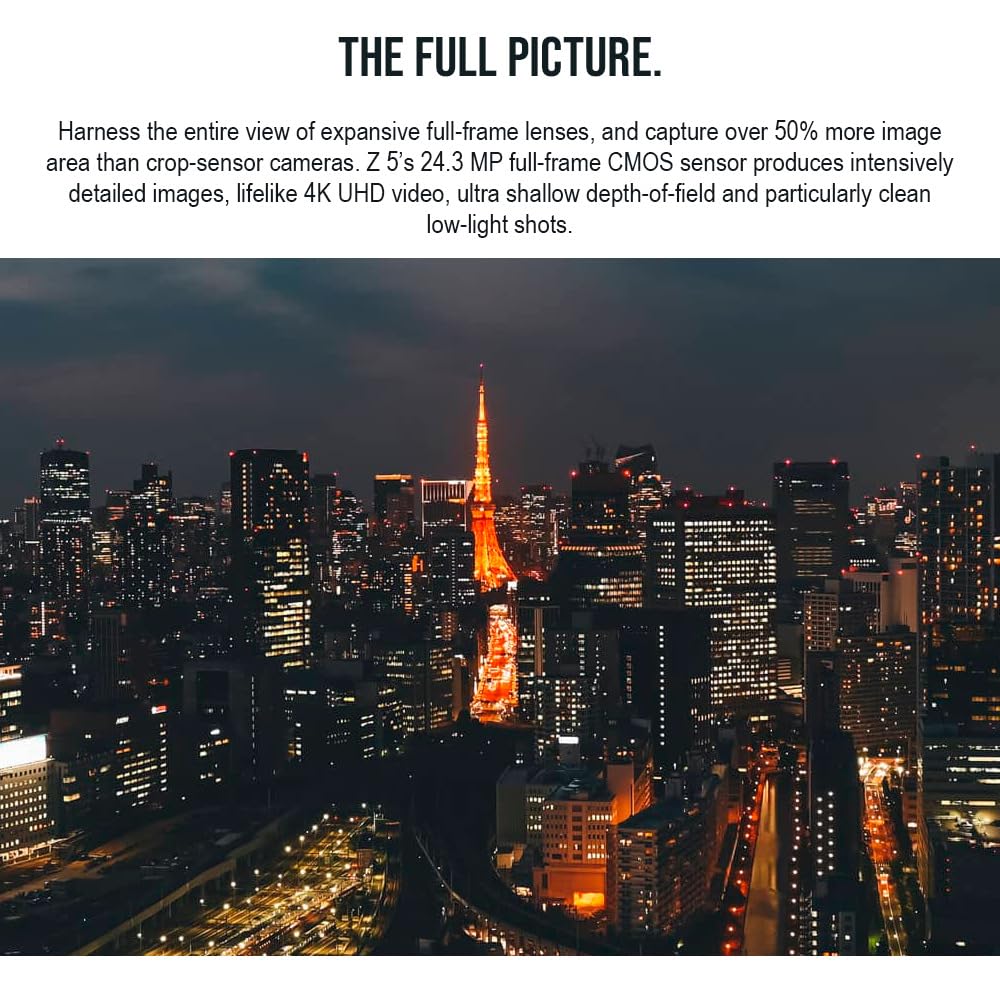 Nikon Z 5 Fx-Format Mirrorless Camera Body Bundle With Nikon Nikkor Z 24-70Mm F/4 S Lens (2 Items)