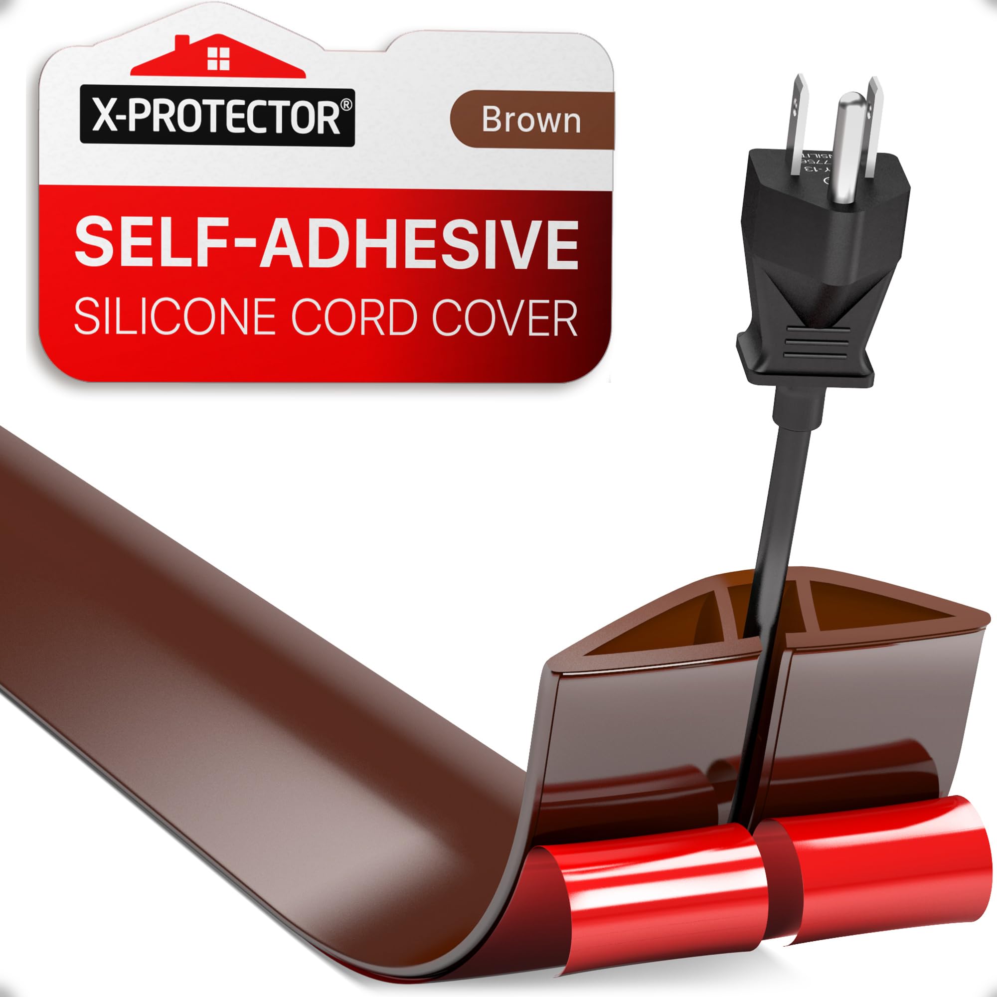 Floor Cord Cover X Protector   Overfloor 1.52M Silicone Cord Protector   Ideal Extension Cord Cover To Protect Wires On Floor  