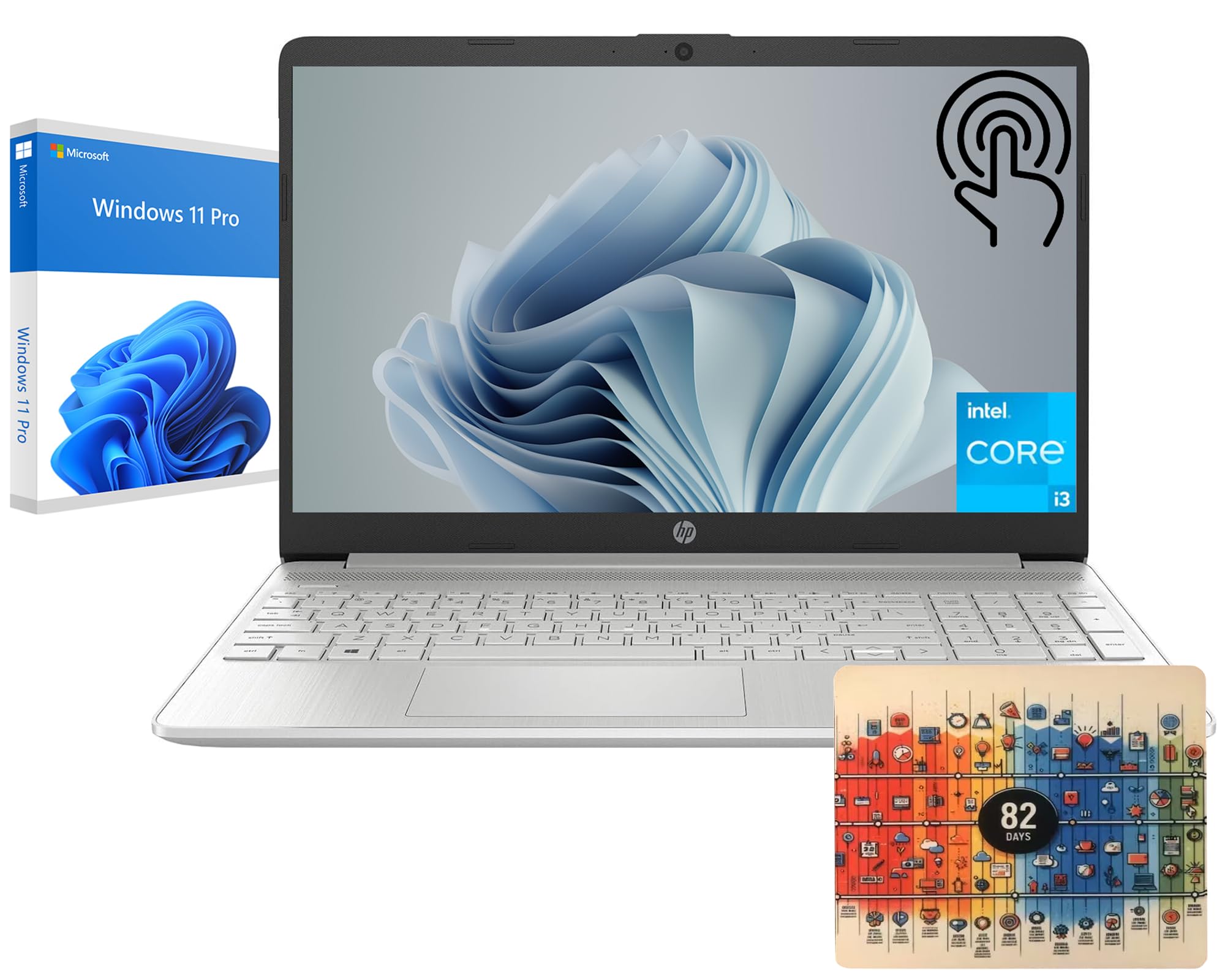 Hp Newest 15.6'' Touchscreen Laptop For Business And Student, I3 1215U (6 Cores, Beat I5 1135G7), 16Gb Ram, 1Tb Ssd, Windows 11