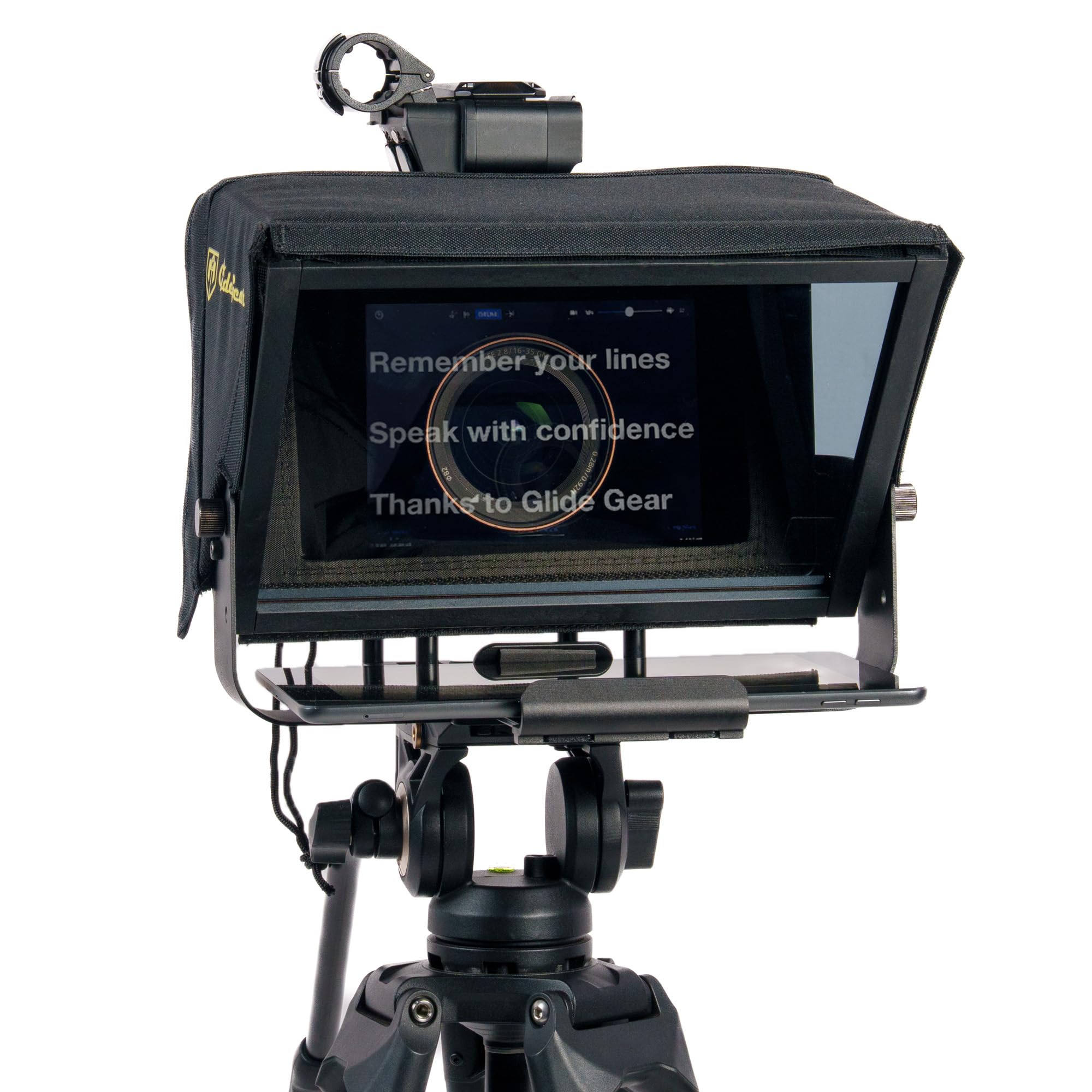 Glide Gear TMP 100 Teleprompter - DSLR, Tablet, Smartphone - 12 Glass, Carry Case, No Assembly