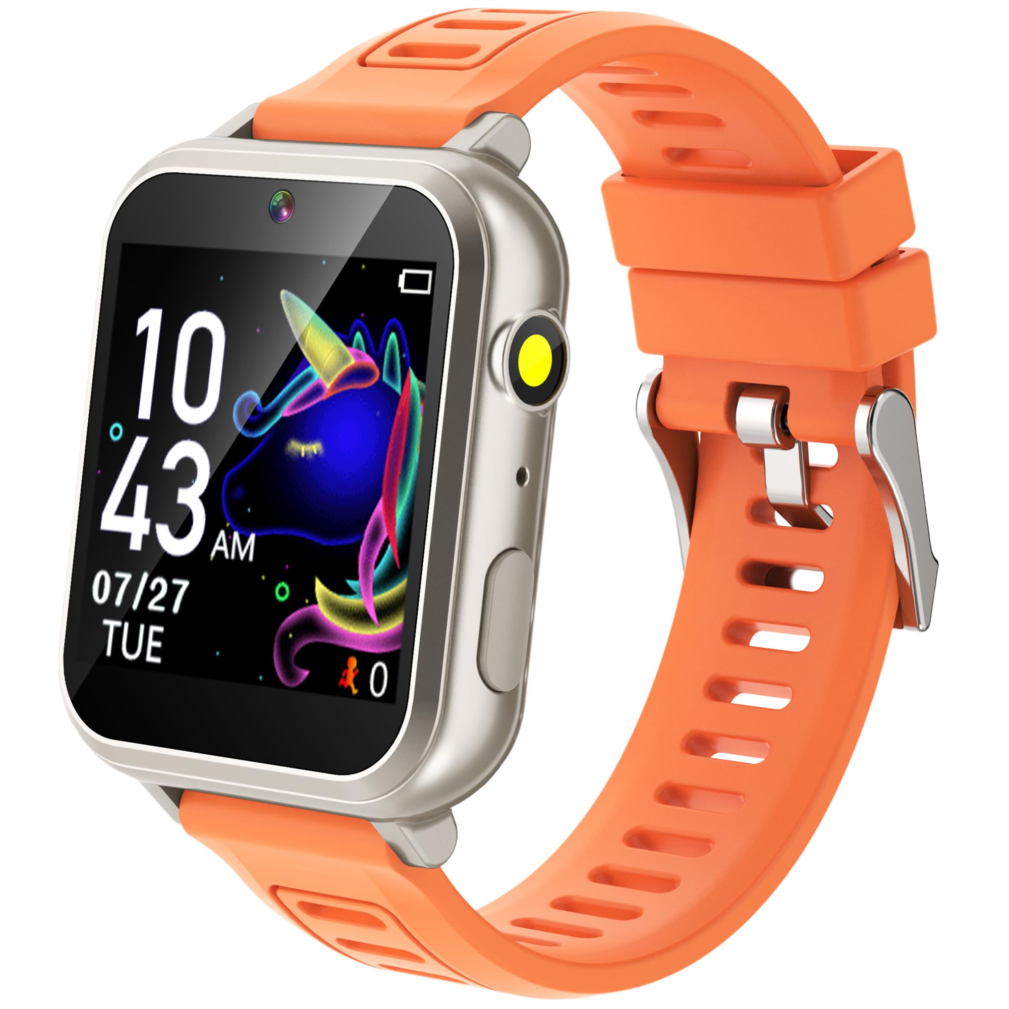 Cosjoype Kids Smart Watch Girls Gifts Age 5-12, 24 Puzzle Games Hd Video Camera Music Player Storybook Pedometer Hd Flashlight 1