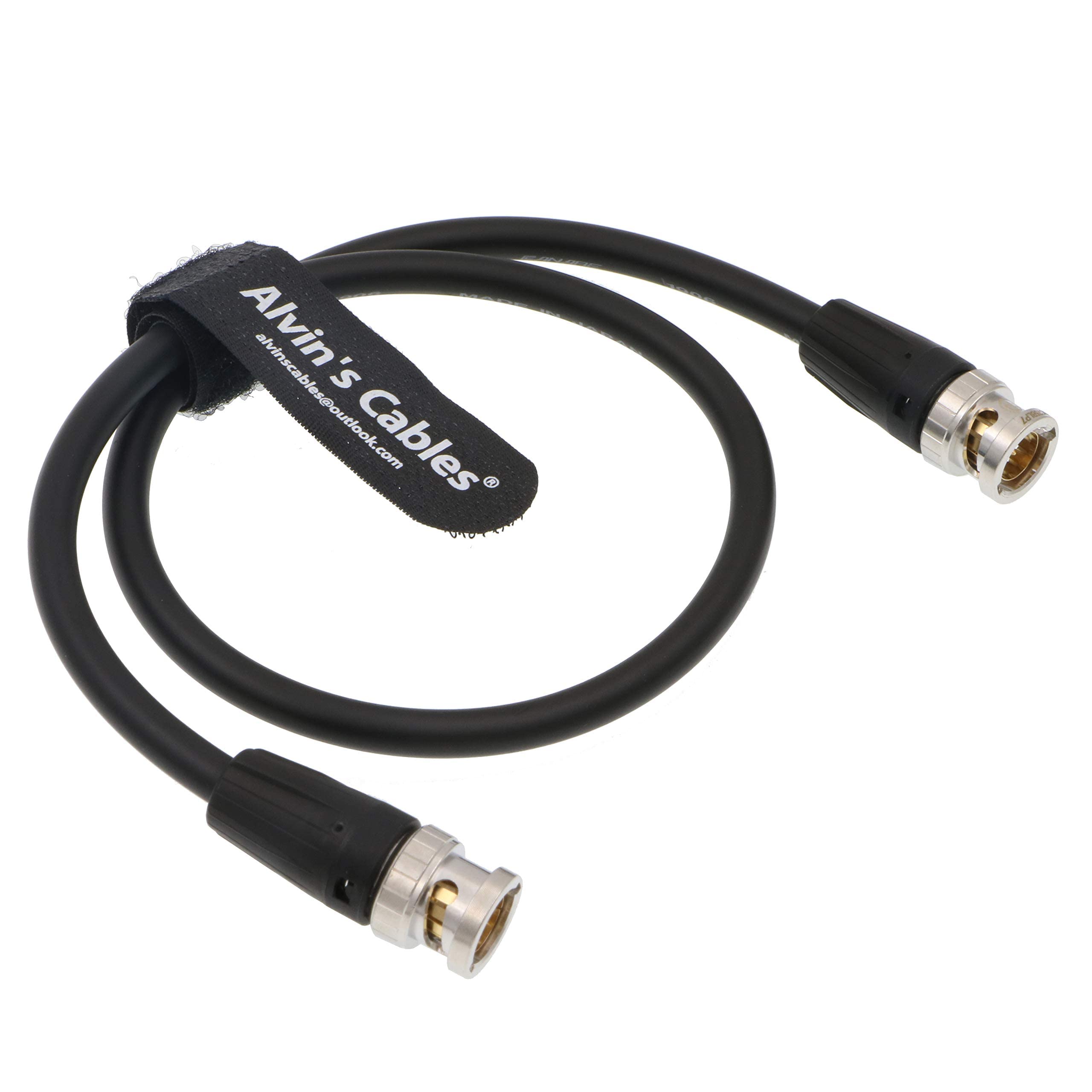 Alvin'S Cables 12G Sdi Cable Hd Sdi Bnc To Bnc Male Video Coaxial Cable For 4K Video Camera 50Cm| 19 Inches