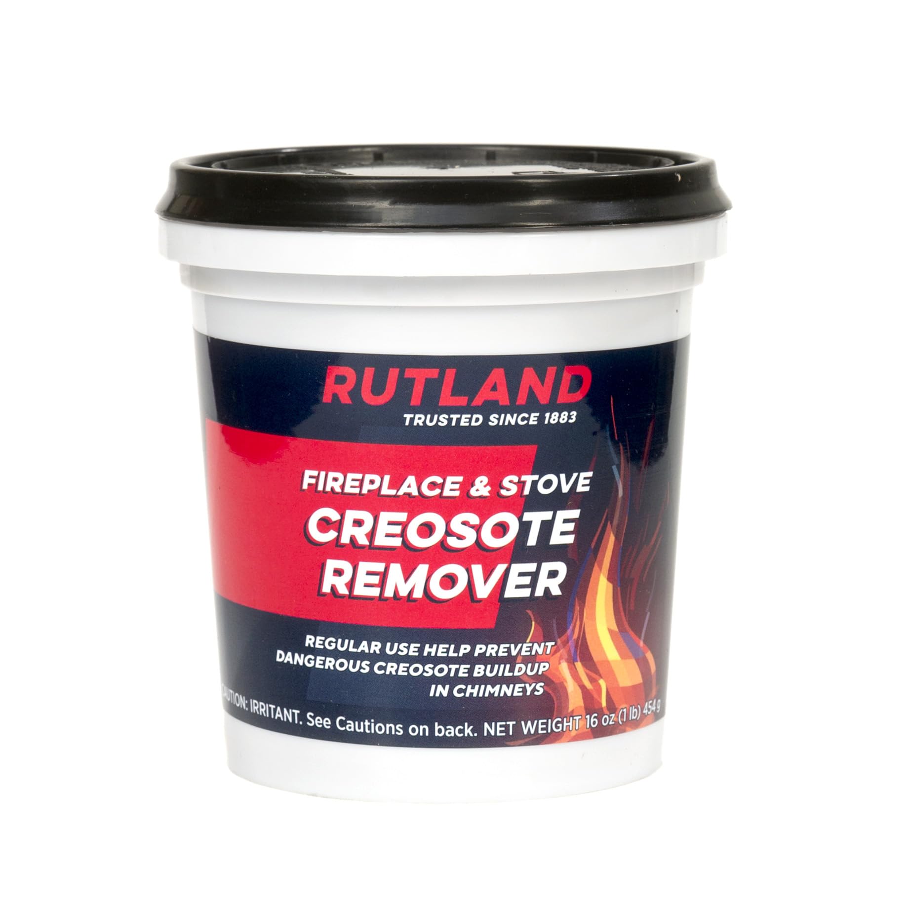 Rutland Creosote Remover, Fireplace, Wood Stove & Chimney Cleaner, 1 lb Tub
