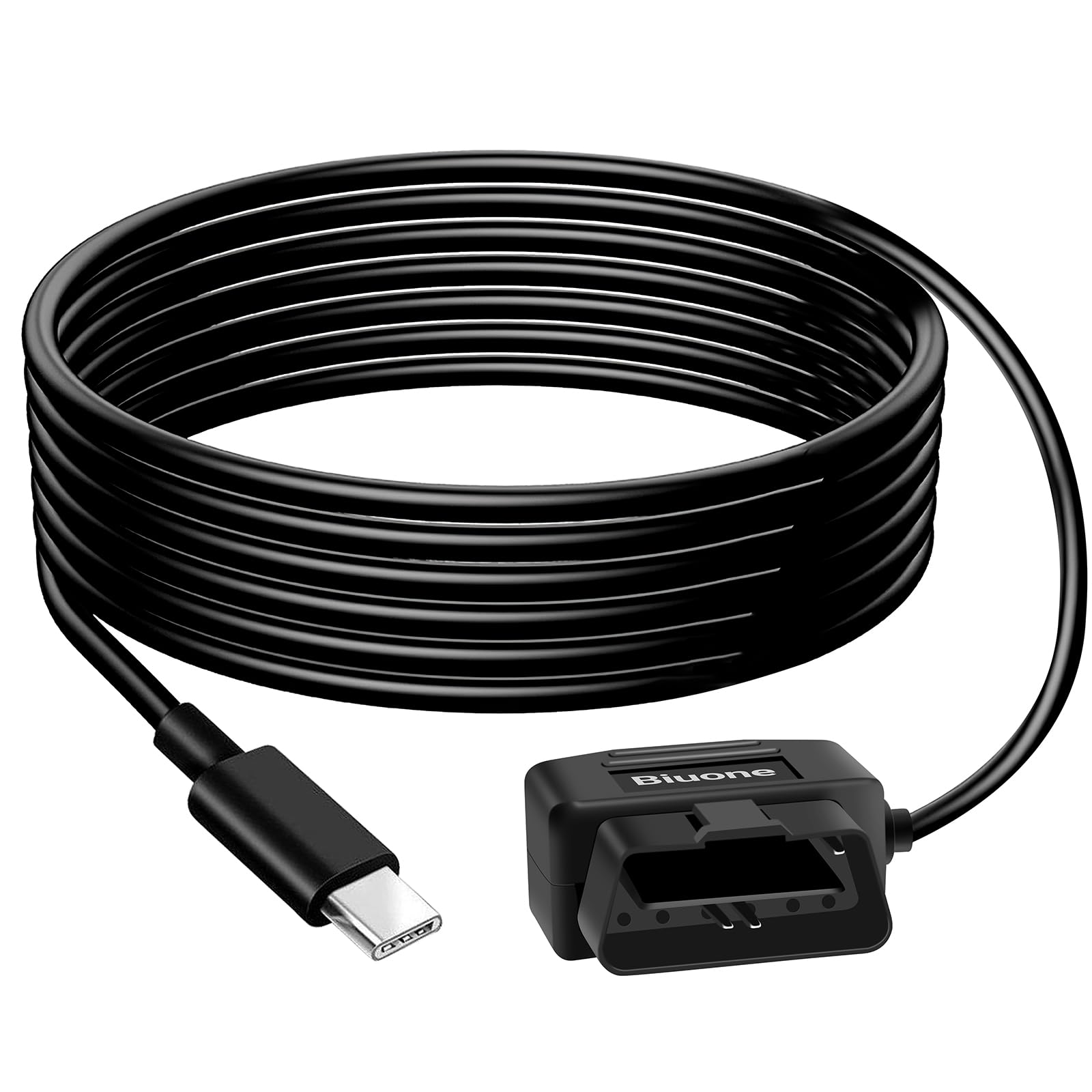 Obd Power Cable For Dash Camera Charger Obd2 To Usb Cable, 24 Hours Surveillance/Acc Mode With Switch Button Obd2 Power Adapter