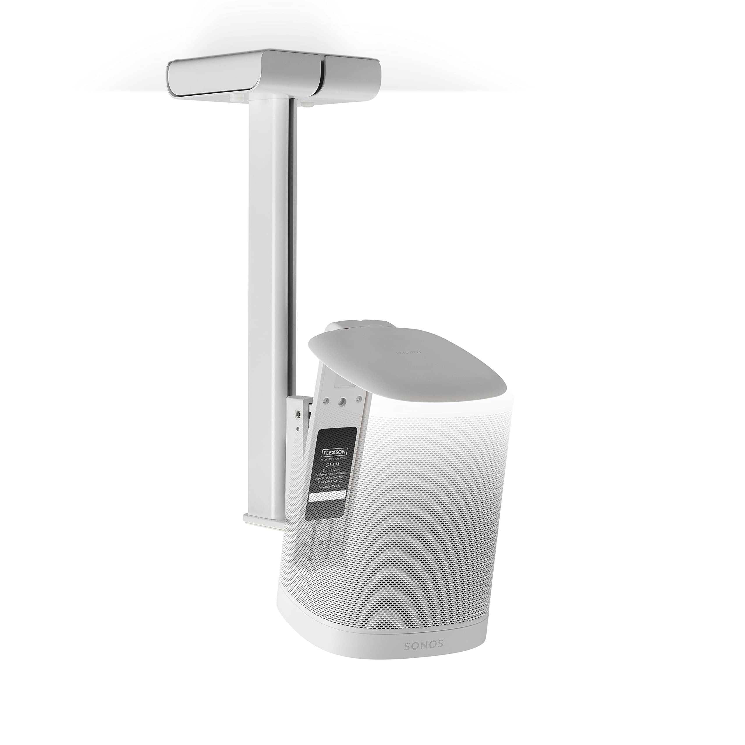 Flexson Ceiling Mount For Sonos One, One Sl And Play:1   White