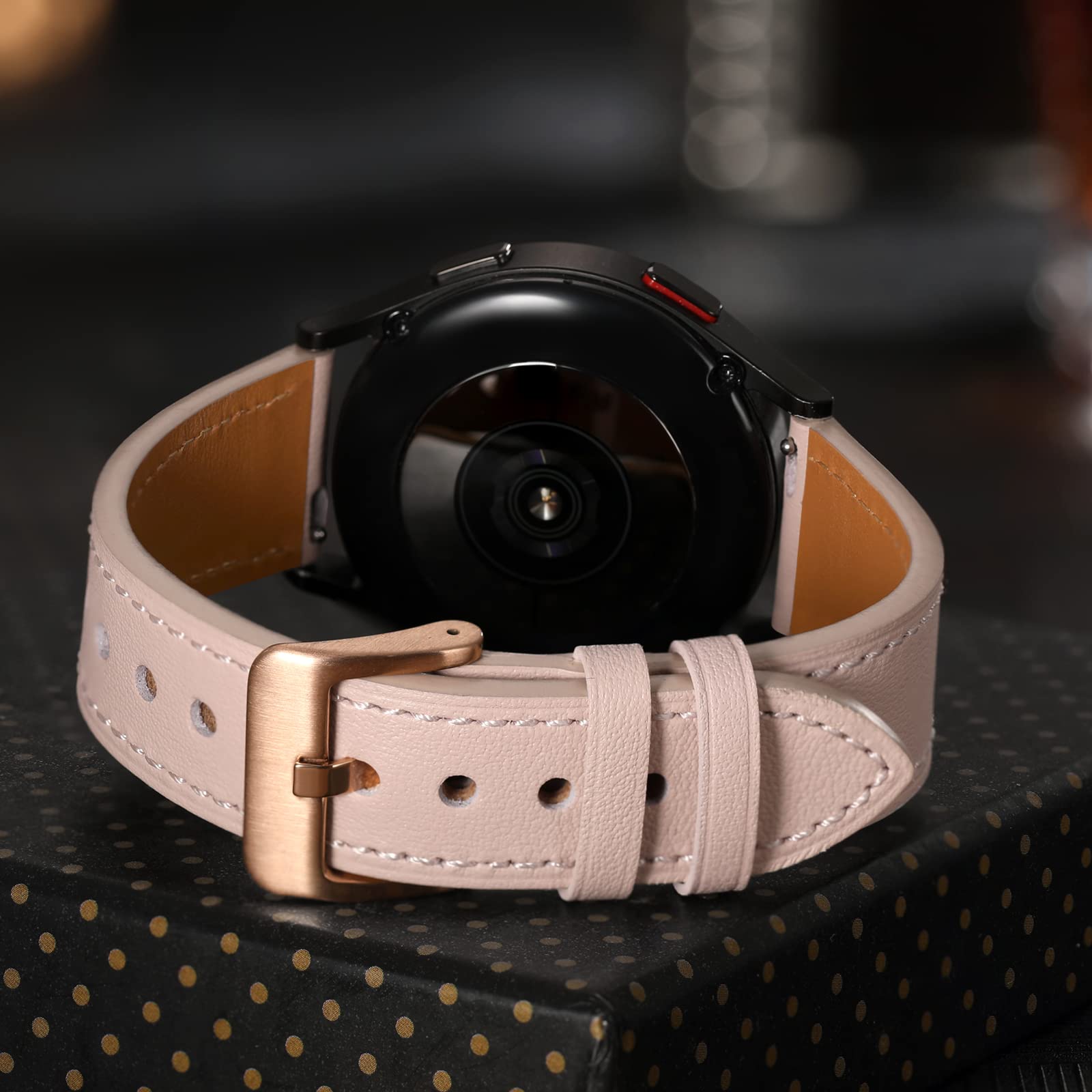 Geak Leather Bands Compatible With Samsung Galaxy Watch 7 Band 40Mm 44Mm/Watch 6 5 4 Band 40Mm 44Mm/Watch 6 Classic Band 47Mm 43