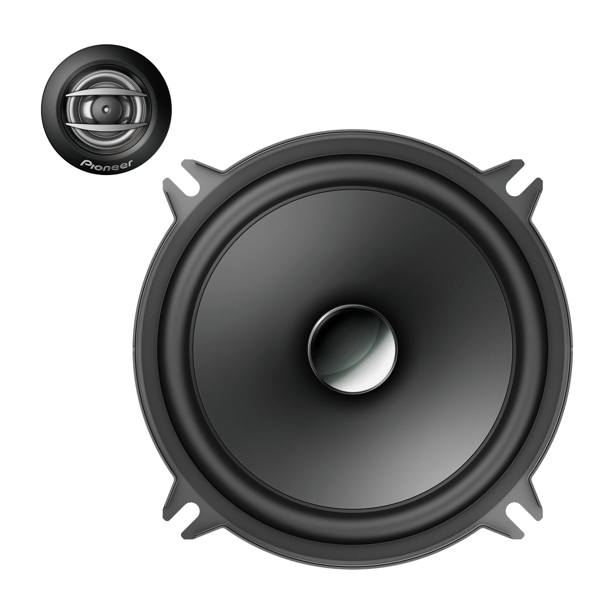 PIONEER TS-A1300C A Series 5-1/4 300 W Max Power, Carbon/Mica-Reinforced IMPP Cone, 20mm PI Tweeter - Component Speakers (Pair)