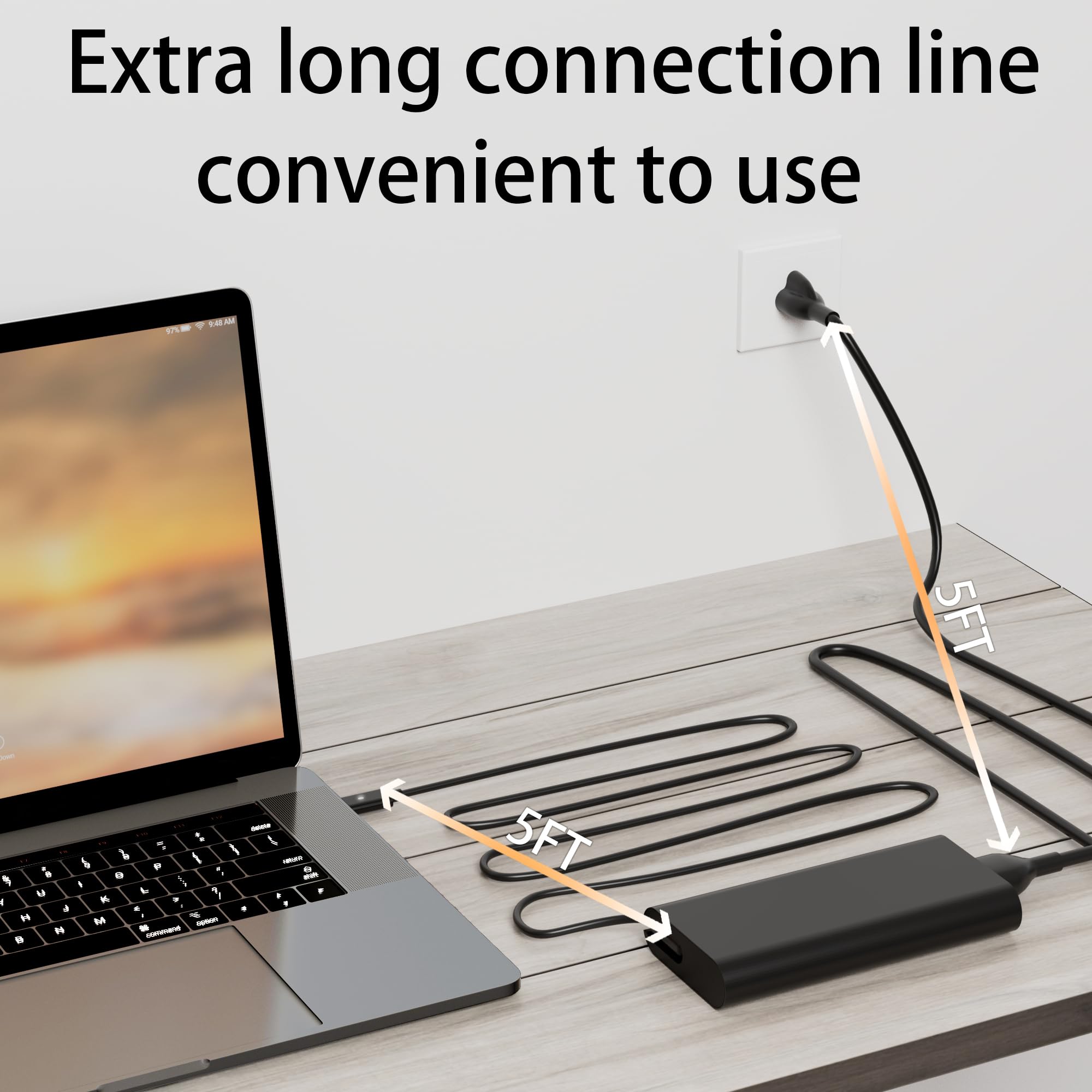 Replacement For 130W Dell Usb C Charger,Laptop Charger 130W For Dell Xps 15 2In1 9575,Dell Precision 5570 3570 3470,Dell Latitud