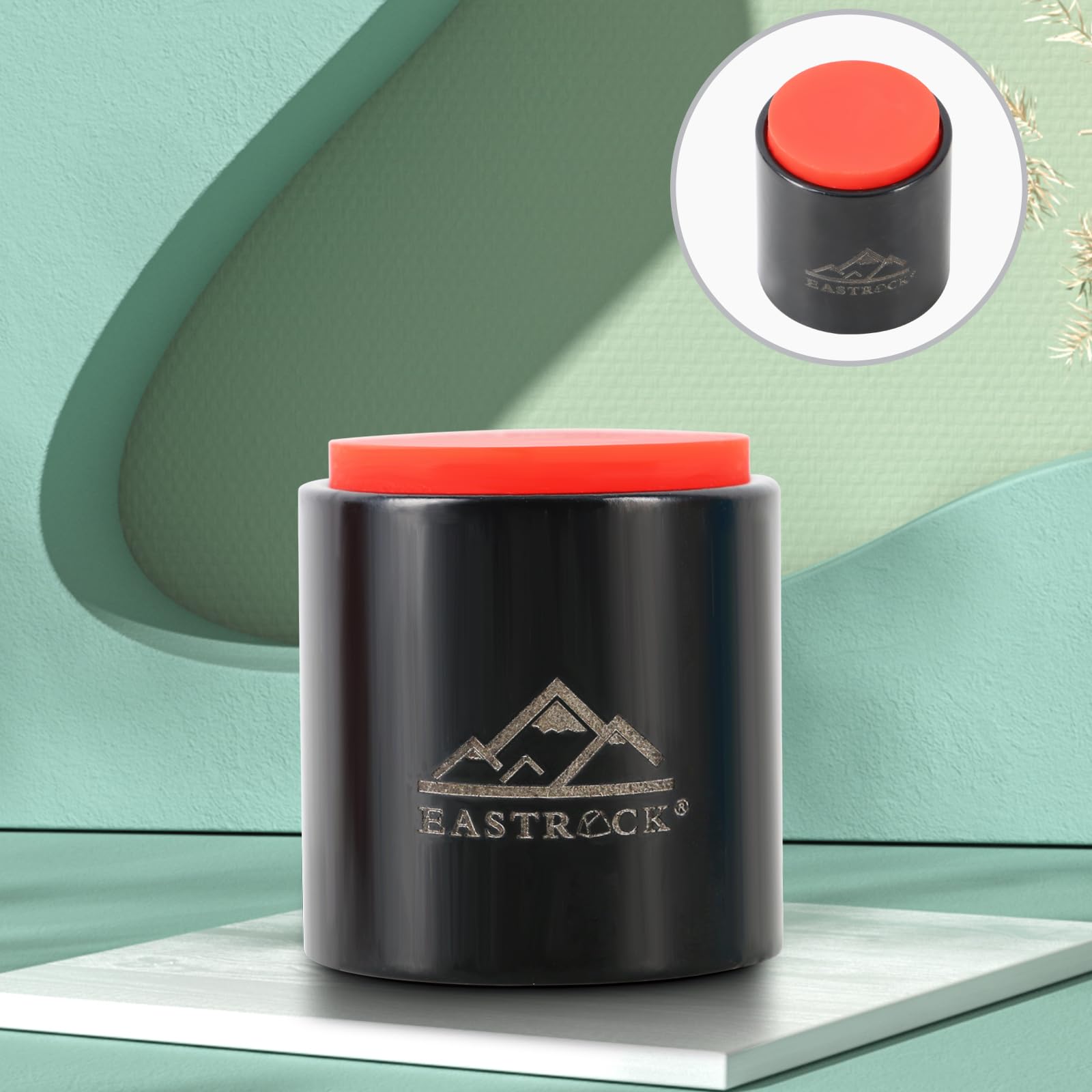 Eastrock Mini Practice Drum Pad Without Stand, 1.57 Inches Silent Drum Pad, Silicone Dumb Drum For Beginners,Black