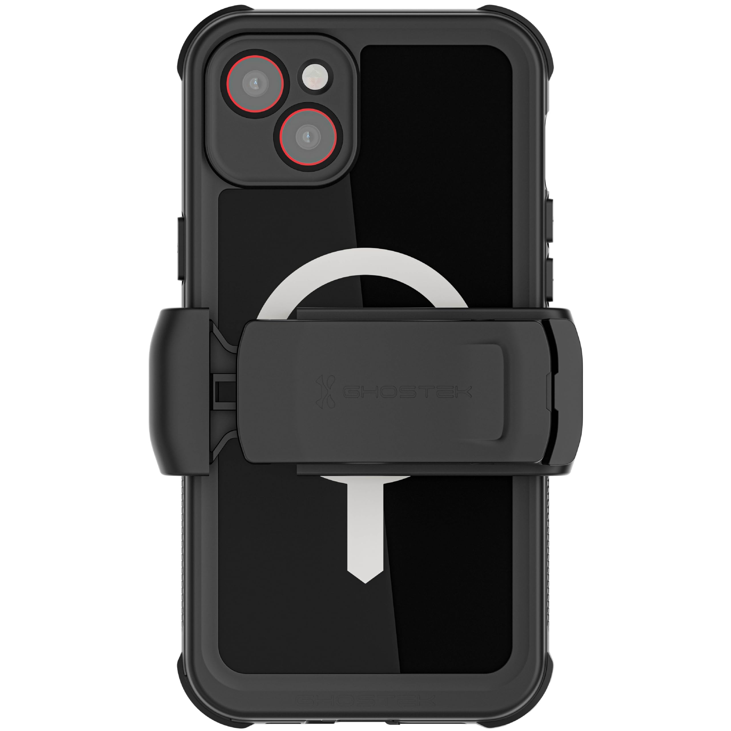 Ghostek NAUTICAL iPhone 14 Plus Waterproof Case with Screen Protector, Belt Clip, MagSafe Magnets Shockproof Heavy Duty Protecti