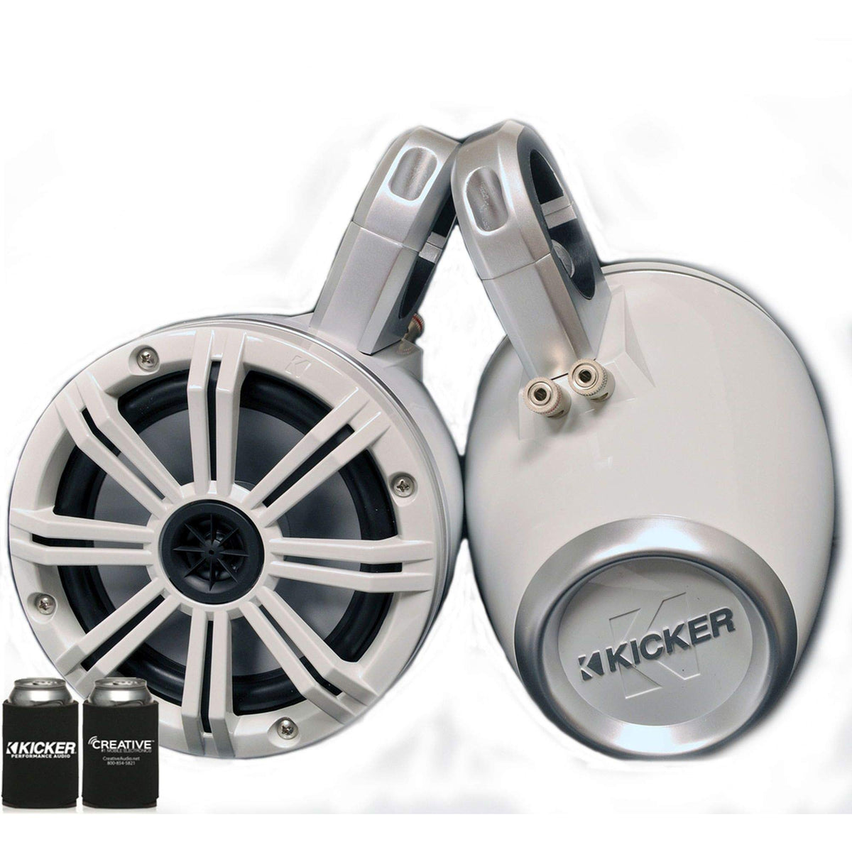Kicker White Wake Tower System 6.5'' Marine Speakers