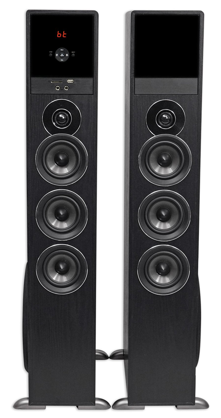 Rockville Tm150B Black Home Theater System Tower Speakers 10'' Sub/Bluetooth/Usb