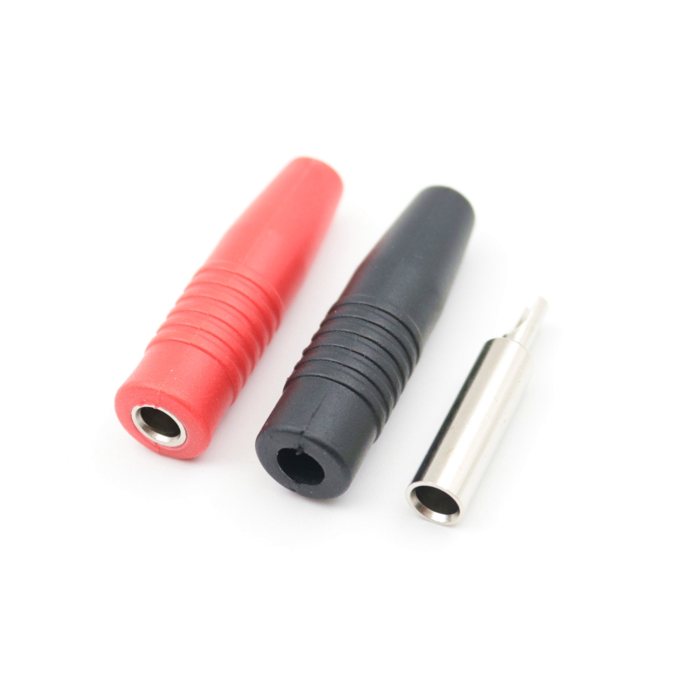 10Pcs Insulated Female 4Mm Banana Plugs Jack Socket Adapter Solder Type For Non-Insulated Male Banana Plug Cable Connector