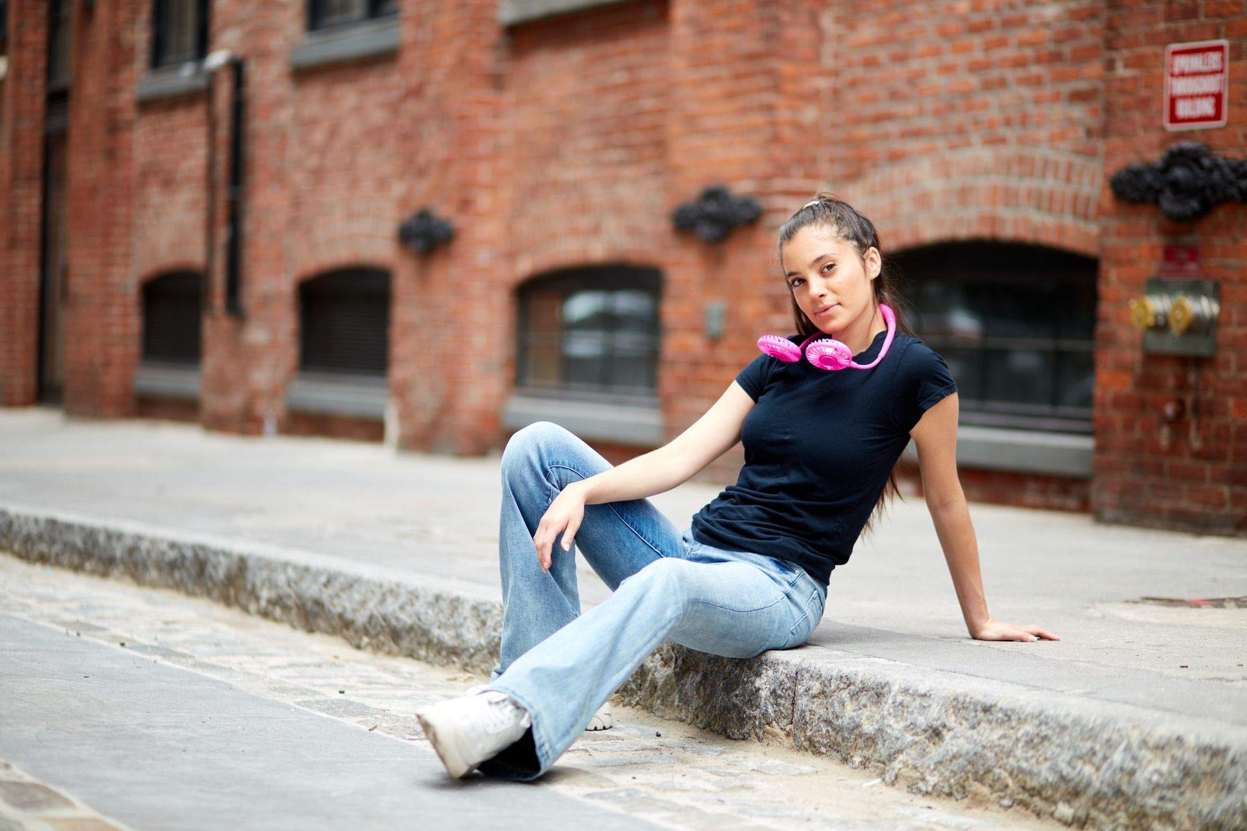 Wireless Express Led Neck Fan With Neckband   Lightweight Small Fan   Portable Mini Usb Fan   Rechargeable Personal Fan