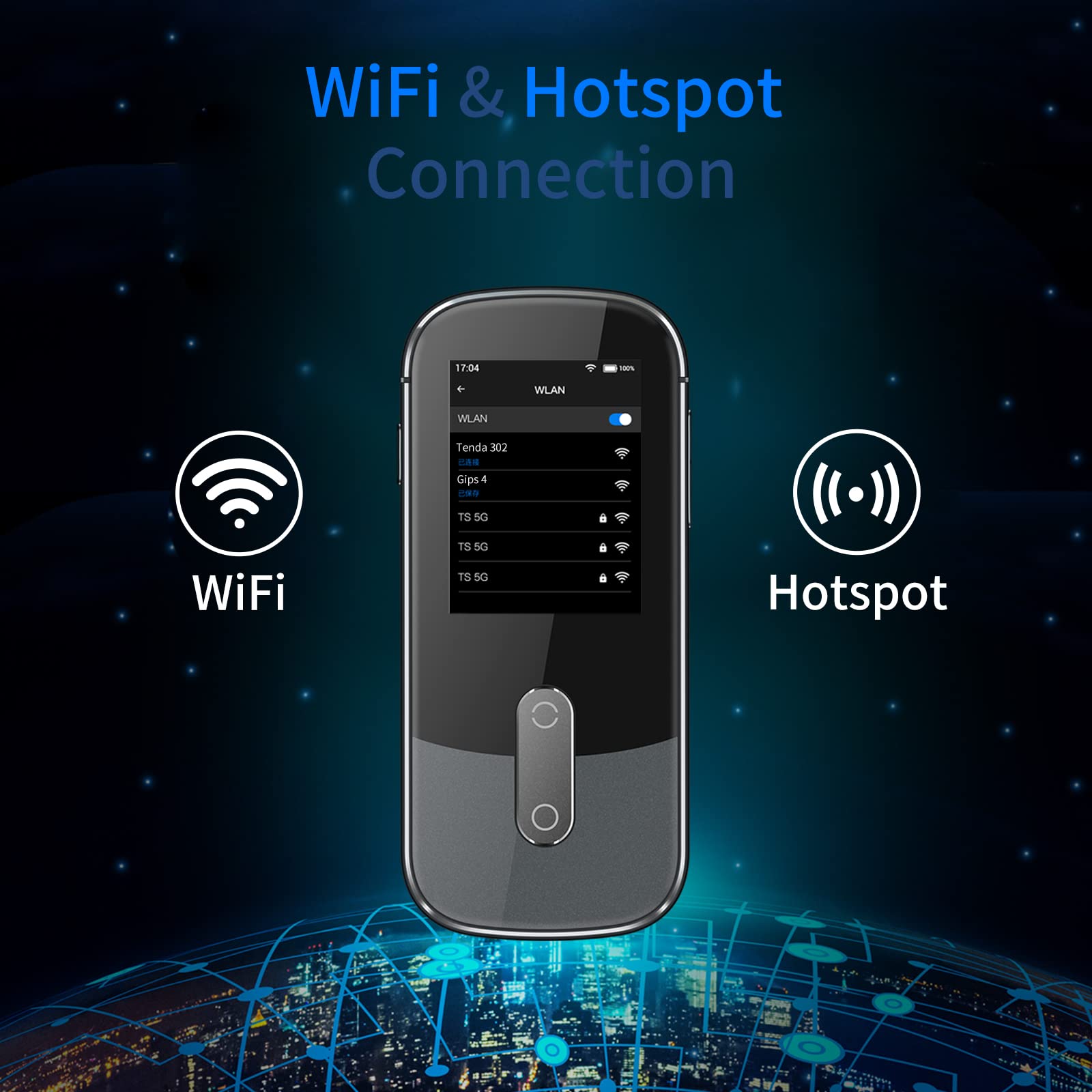Anfier Language Translator Support 127 Languages Voice Translation Image Translation W09 Wi Fi Hotspot Connection