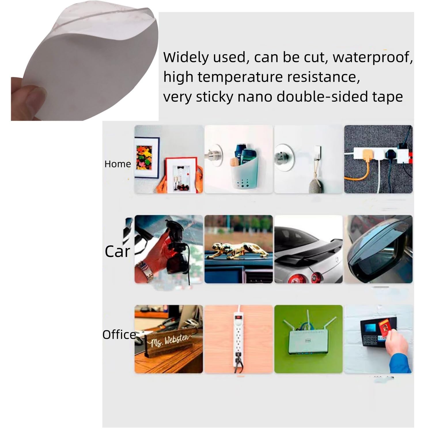 Mgqfy 8 Pcs 80Mm (3.15'') Circular Double Side Sticker Dashboard/Windshield Pad Mounting Disk For Suction Cup Car Phone Mount Ho