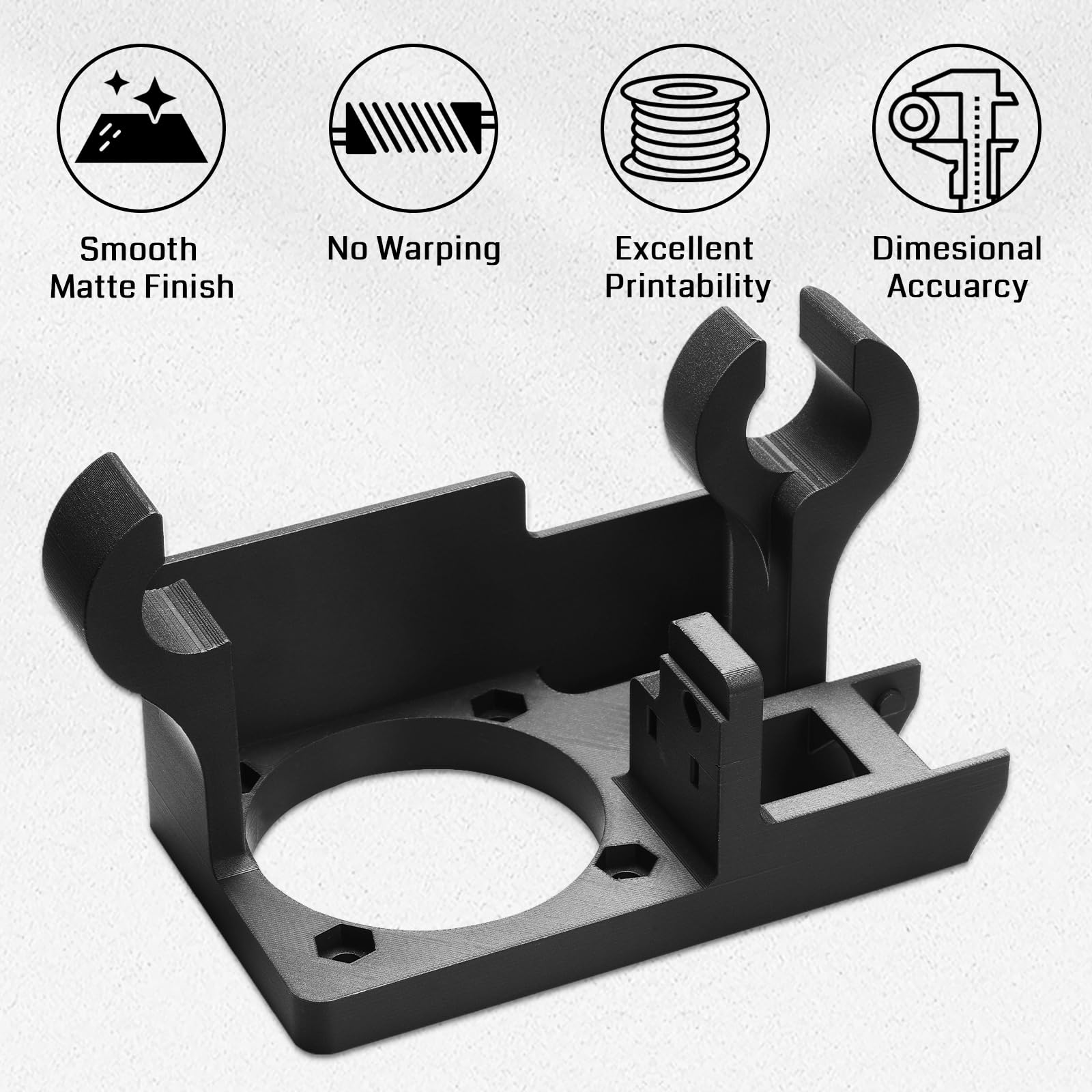 Sainsmart Epa12 Cf Carbon Fiber Nylon Filament 1.75Mm, 0.5Kg (1.1Lbs), Dimensional Accuracy +/  0.05 Mm, Black