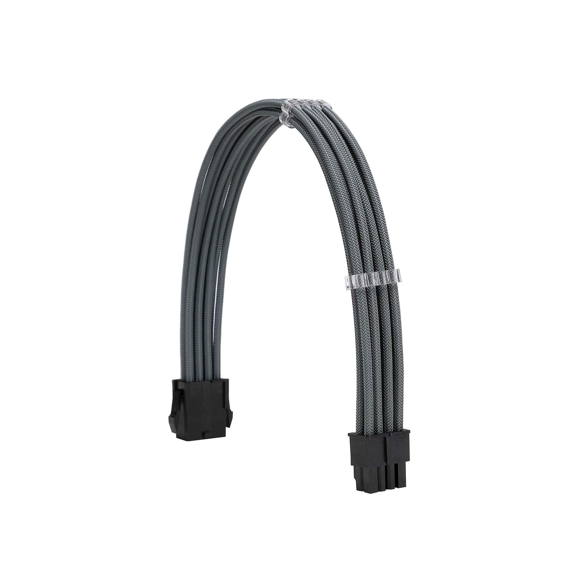 Formulamod Sleeve Extension Power Supply Cable Kit 18Awg Atx 24P+ Eps 8 P+Pci E8 P With Combs For Psu To Motherboard/Gpu (Grey)