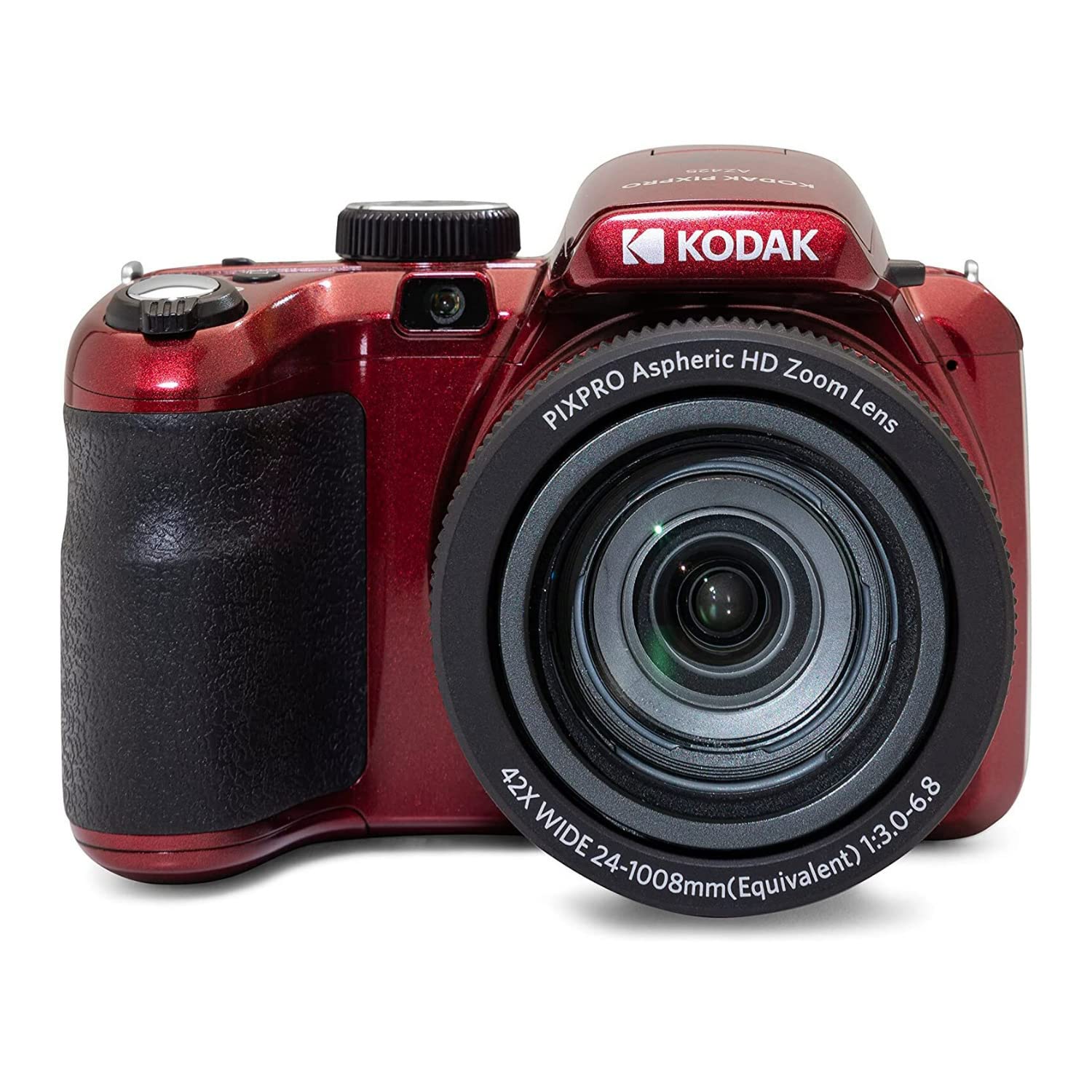 Kodak Pixpro Az425 Astro Zoom 20Mp Digital Camera With 42X Optical Zoom (Red) Bundle With 64Gb Sd Card And Accessory Kit (3 Item
