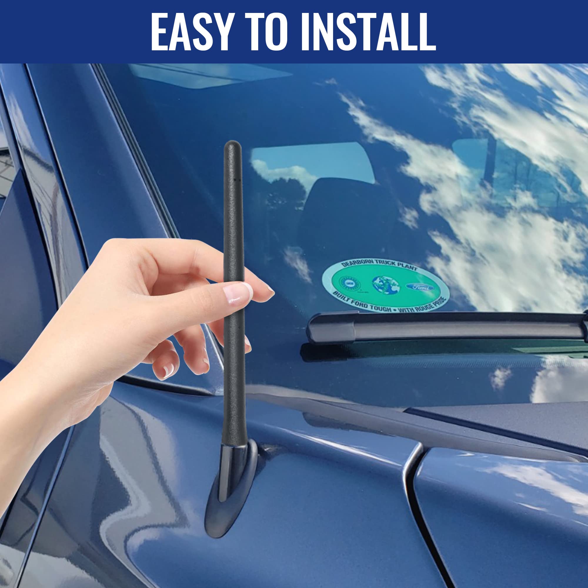 Ksaauto 6 3/4 Inch Antenna For 1995 2015 Toyota Tacoma, Toyota Tacoma Accessories 1995 2015, Tacoma Car Truck Antenna Replacemen